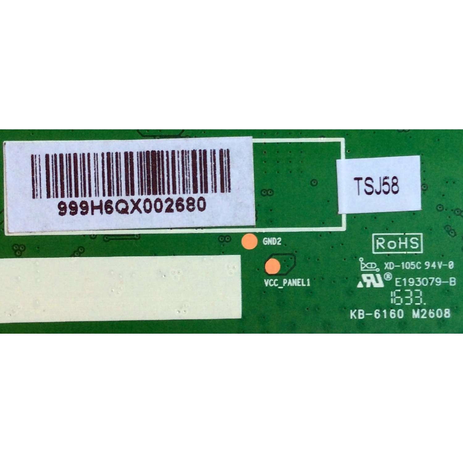 T-CON  / 999H6Q / JUC7.820.00157618 / KB-6160 / M2608  - Imagen 2