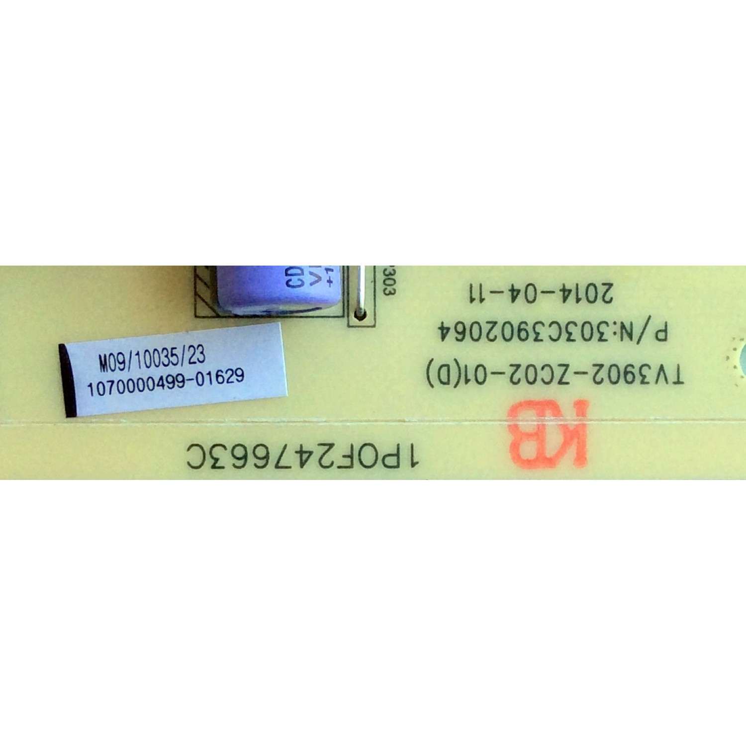 FUENTE DE PODER HAIER / 1070000499 / 1P0F247663C / 303C3902064 / TV3902-ZC02-01 / TV3902-ZC02-01(D) / MODELOS POLAROID MHDV4233-U4 / LE40D8810 / HAIER LE40M600CF / JVC LT40C550 - Imagen 2