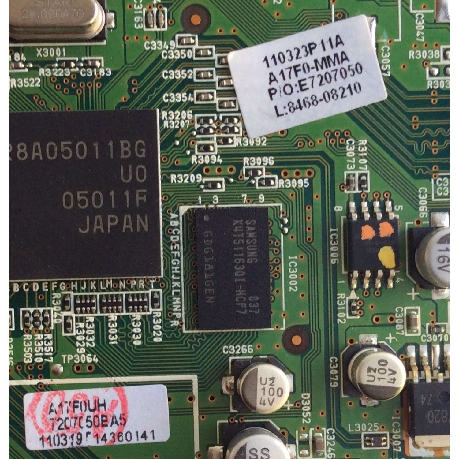 MAIN / MAGNAVOX A17F0MMA-001-DM / A17F0UH / BA17F1G0401 1 / MODELO 32MF301B / F7 DS1 / 32MF301B / F7 DS2 / PANEL UK32MXB - Imagen 2