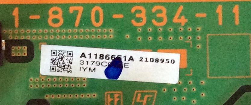MAIN / SONY A-1186-651-A / A1186651A / 1-870-334-11 / MODELO KDS-50A2000	 - Imagen 2