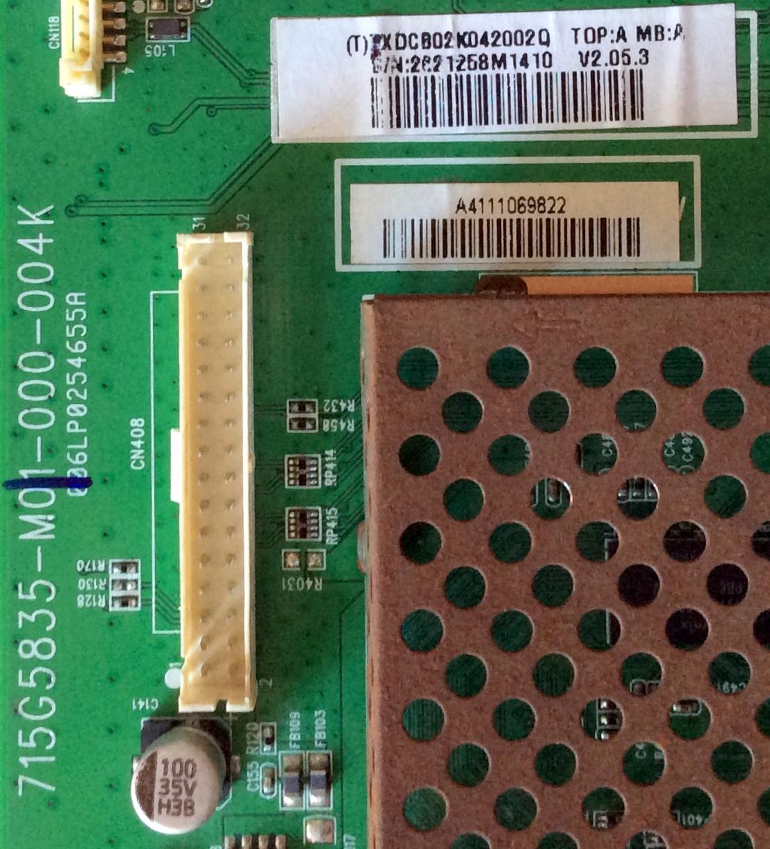 MAIN / VIZIO 756TXDCB02K042 / 715G5835-M01-000-004K / TXDCB02K042002Q / MODELO E241I-A1 LTTUNUEP / PANEL TPM236M3 - Imagen 2