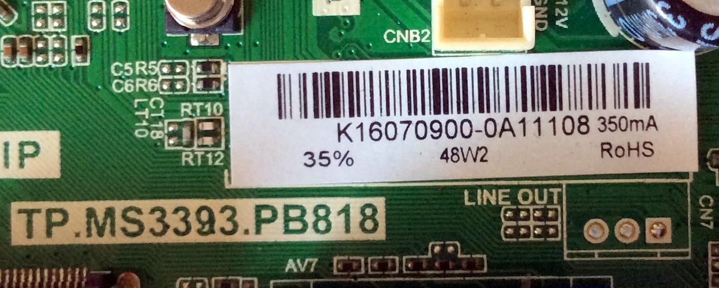 MAIN  / K16070900 / TP.MS3393.PB818 / 34016251 - Imagen 3