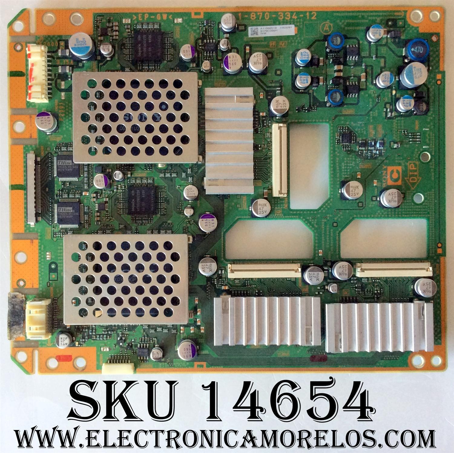 MAIN / SONY A-1186-651-B / A1186651B / 1-870-334-12 / MODELO KDS-60A2020	