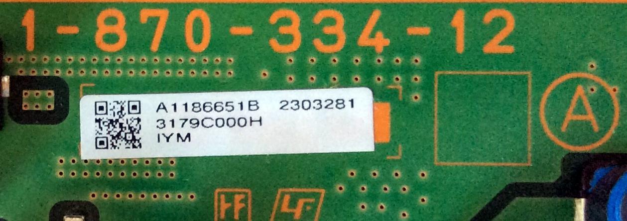 MAIN / SONY A-1186-651-B / A1186651B / 1-870-334-12 / MODELO KDS-60A2020	 - Imagen 2