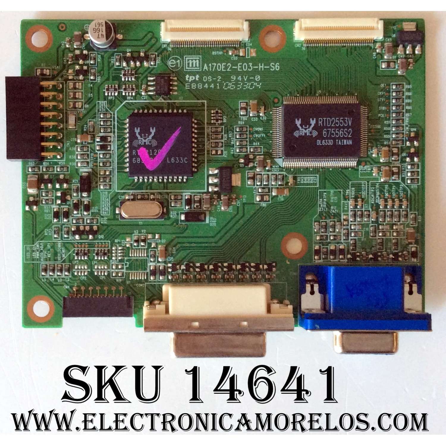MAIN / VIEWSONIC 35-D010627 / A170E2-E03-H-S6 / MODELO VG2230WM	