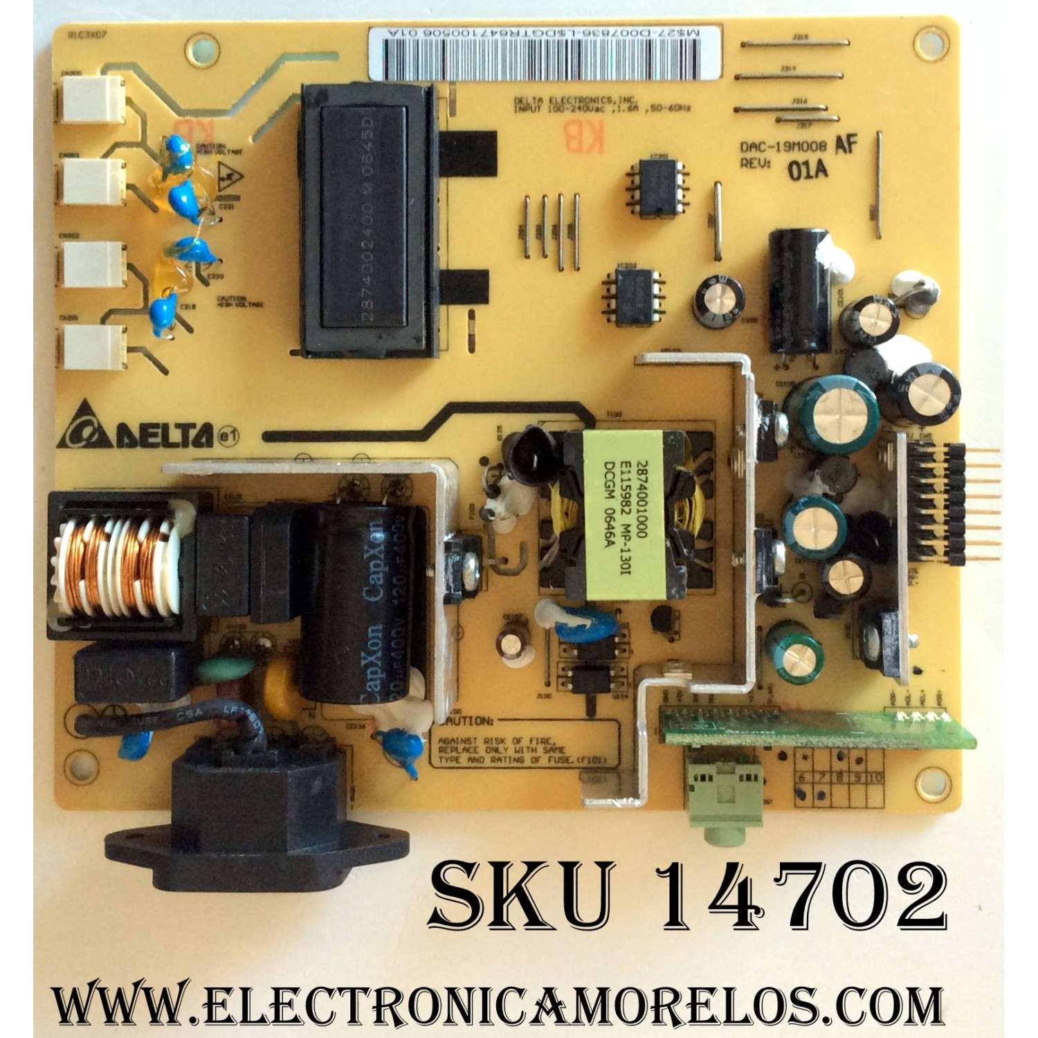 FUENTE DE PODER / BACKLIGHT INVERTER / WESTINGHOUSE 27-D007836  / DAC-19M008AF / MODELO L1975NW