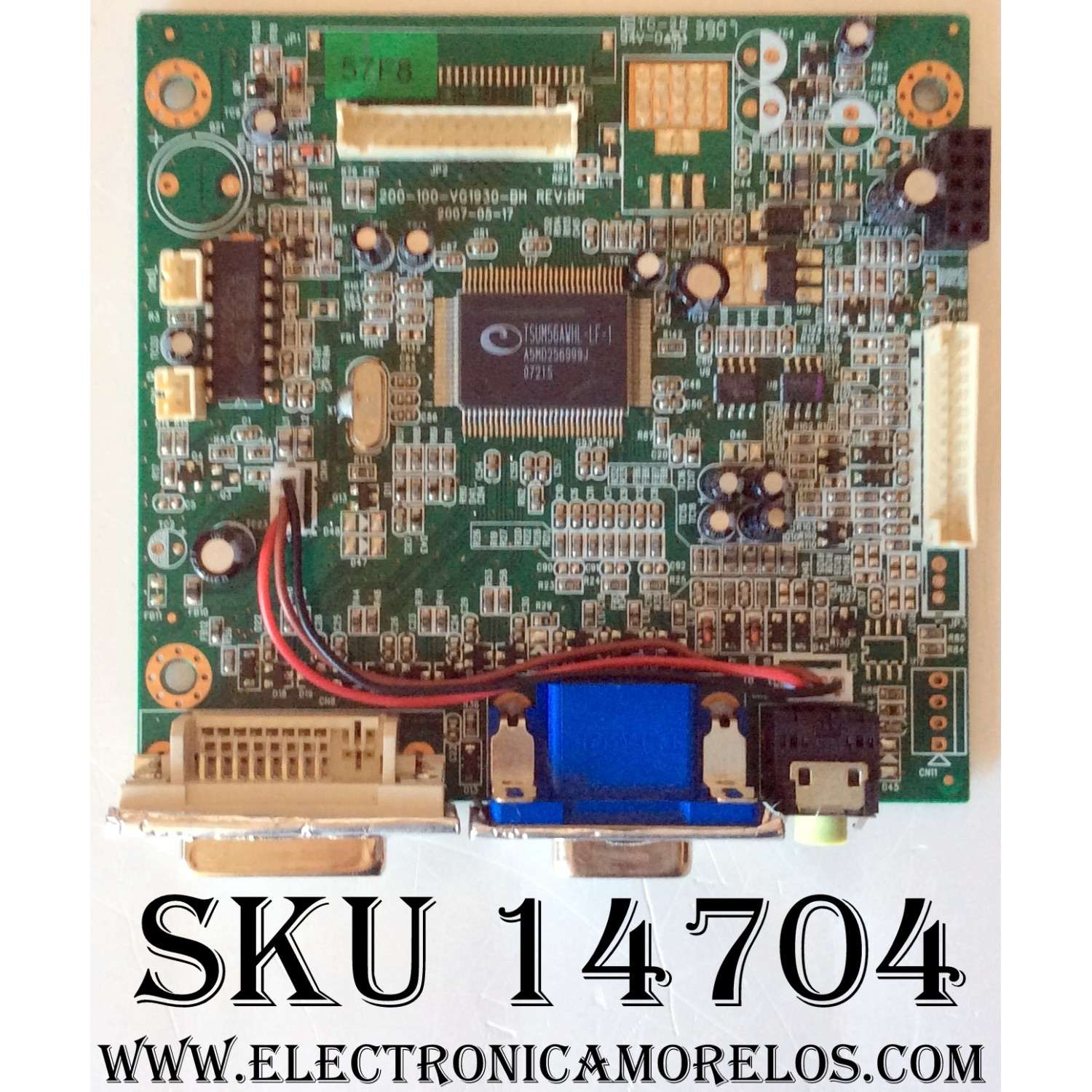 MAIN / VIEWSONIC 899-VLG-19A2D-AH / 200-100-VG1930-AH / NLD930074204524 / MODELO VG1930WM VS11419 / PANEL M190A1-L02	