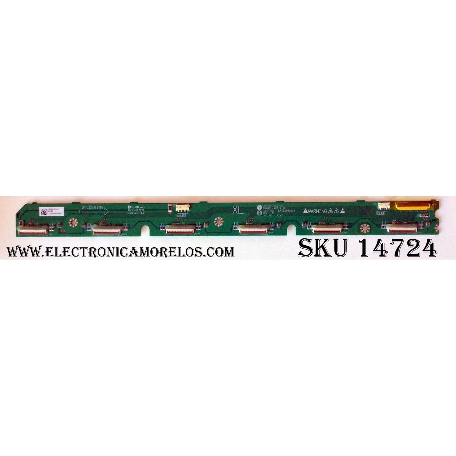 XL BUFFER / LG EBR50222102 / EAX52682201 / XRLBT / 42G1A_XL / LGEPDP 080402 / MODELO VP422HDTV10A / PANEL PDP42G1T245 / PDP42G1XXXX