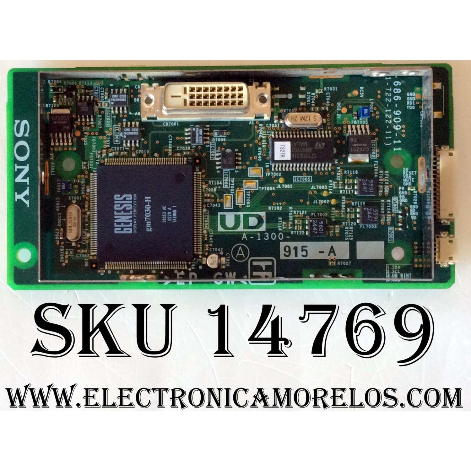 MAIN DIGITAL  / SONY A-1300-915-A / 1-686-909-11 / 1-722-122-11 / SUSTITUTA A-1300-915-B / MODELO KE-32TS2 / KE-42TS2U / KZ-42TS1 / KE-32TS2U / KV-42TS2U