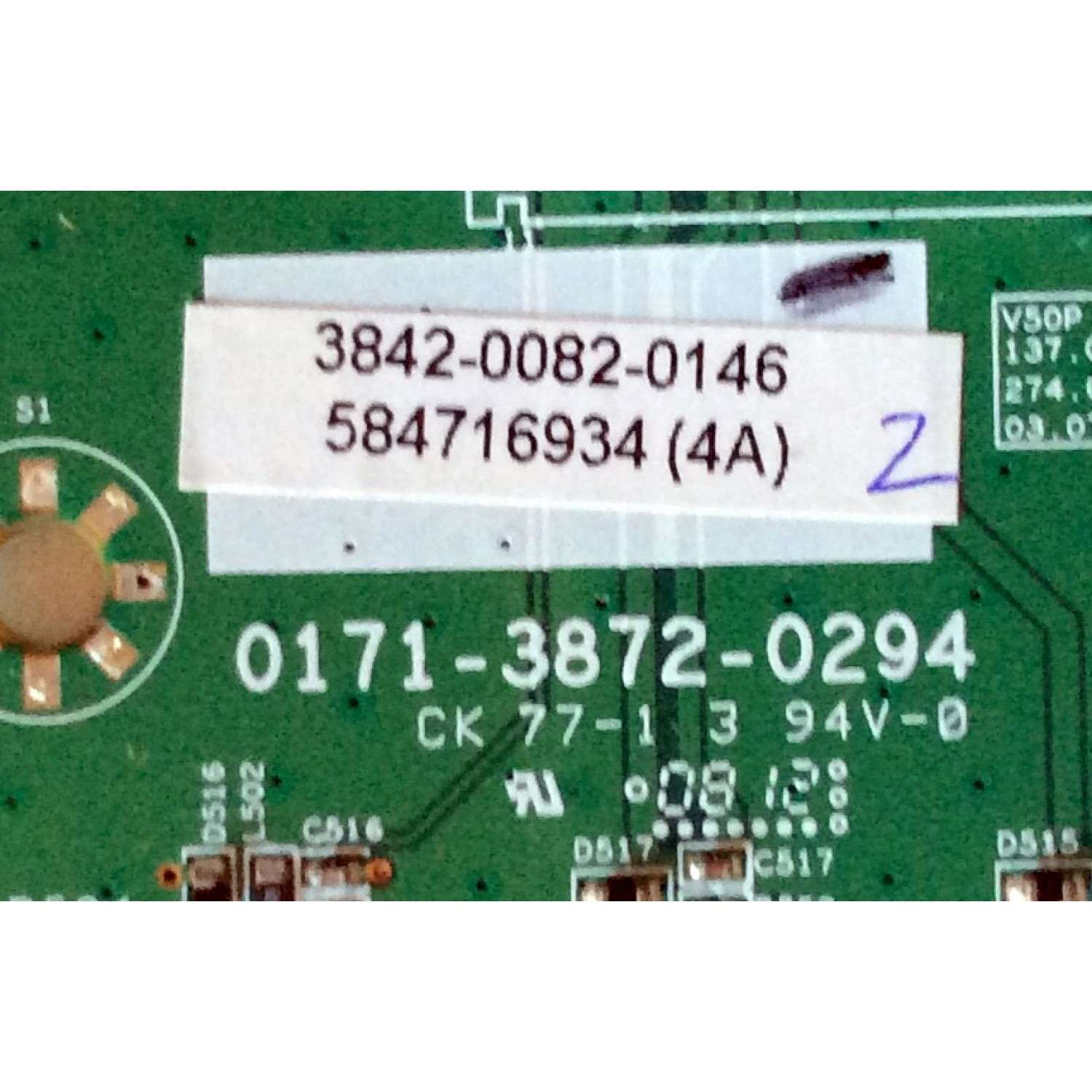TARJETA DE HDMI / VIZIO 3842-0082-0146 / 0171-3872-0294 / 584716934(4A) / MODELO VP422HDTV10A	 - Imagen 2