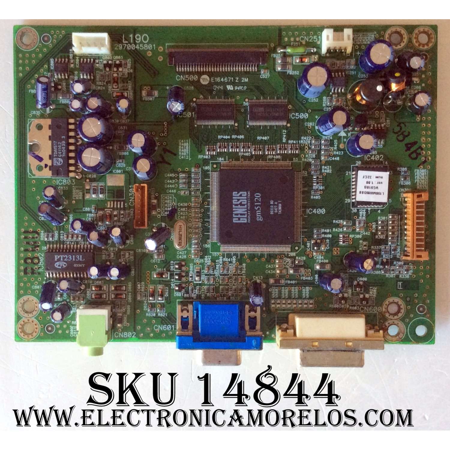TARJETA DIGITAL / VIEWSONIC L19O / 2970045801 / VERSION 1.00 / MODELO L19BMW05DBB