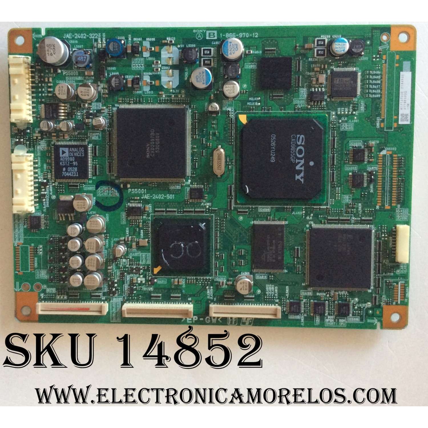 MAIN LOGICA / SONY A-1113-733-E / 1-866-970-12 / A1113733E / JAE-2402-322	