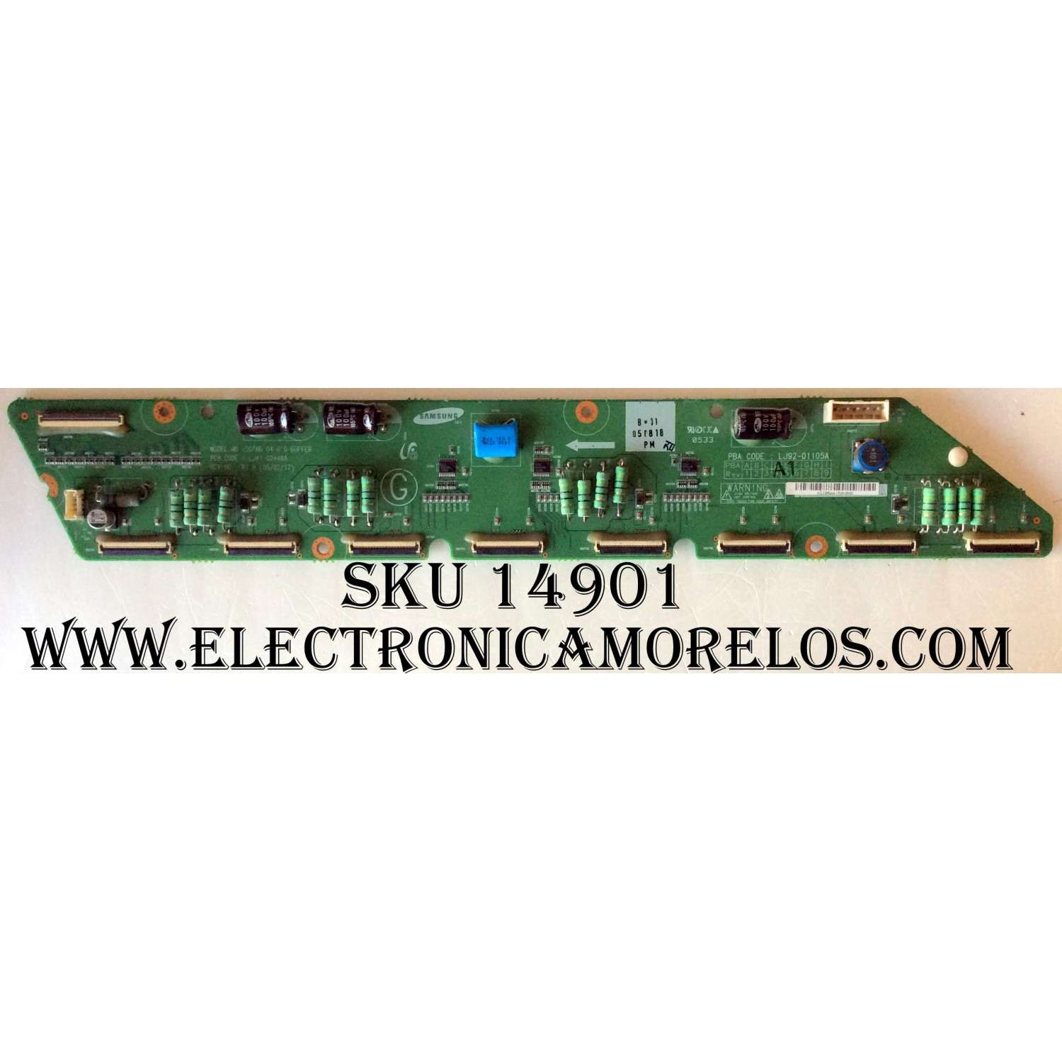 G-BUFFER / SAMSUNG LJ92-01105A / LJ41-02448A /  105A A1 / 996500030027 / BN96-02030A / PANEL S50HW-XB03 / MODELOS HPR5012X/XAA / HPR5052X/XAA / HPR5072AX/XAA 0001 / HPR5072BX/XAA 0001 / 50PF7320A/37 / 50PF9630A/37