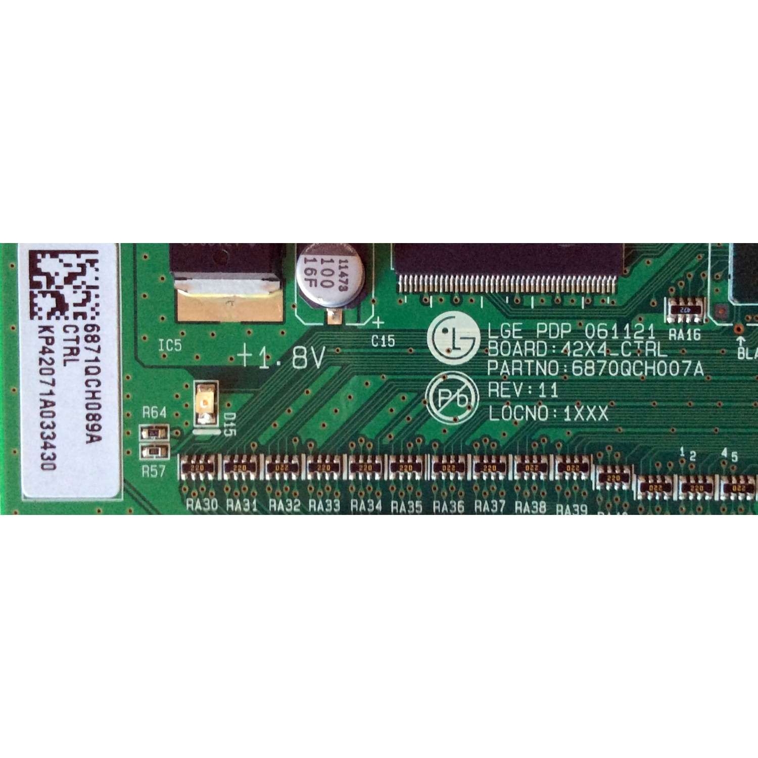 MAIN LOGICA / LG 6871QCH089A / 6870QCH007A / MODELOS 42PC5D-UC / 42PX7DC / 42PT85-ZB / 42PC55-ZB / 42PC3DC / 42PC3D / 42PM1M / 42PB4DT-UB AUSLLJR / 42PC5D-UC AUSRLMR / 42PC5DC-UC AUSRLJR / 42PM1M-UC / 42PX8DC-UA / 42PC3DD-UE / NS-42PDP / P42HDTV10A - Imagen 2