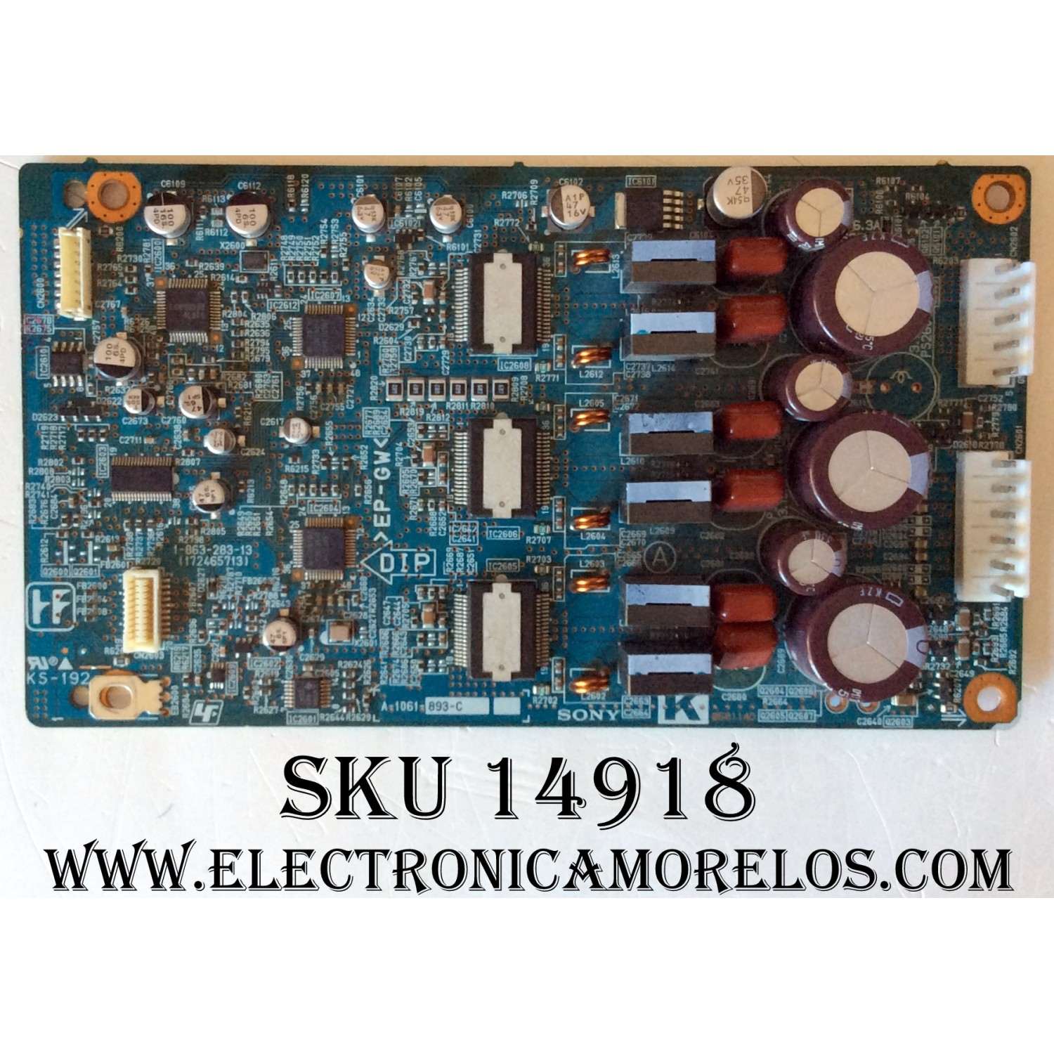 TARJETA K AMPLIFICADORA  / SONY A-1061-893-C / 1-863-283-13 / (172465713) / KS-192 / 050114D / MODELO KDE-50XS955 / PANEL NP50X6MF02 