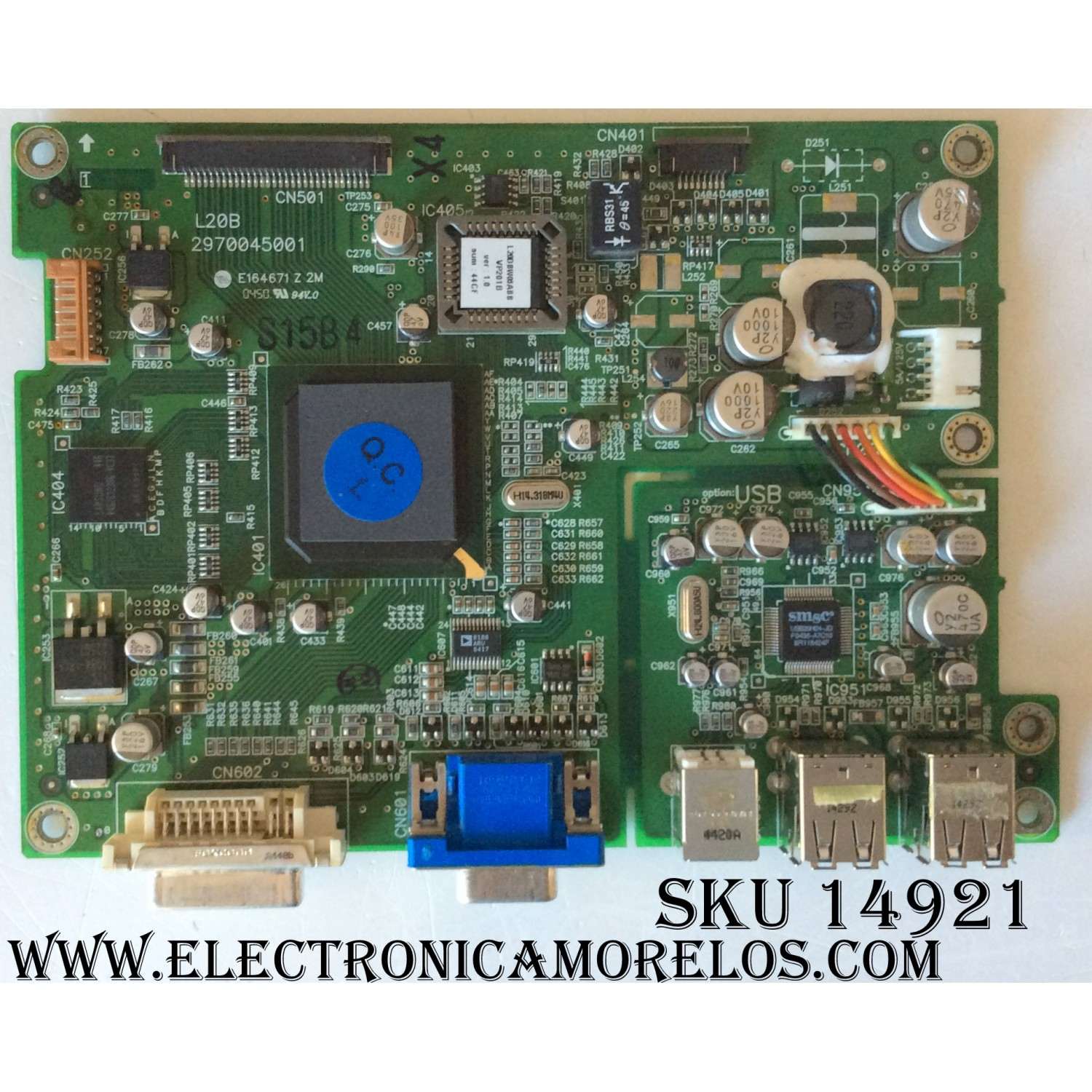 MAIN DIGITAL / VIEWSONIC L20B / 2970045001 / E164671 Z 2M  / Ver:1.0 / MODELO L20DBW05ABB