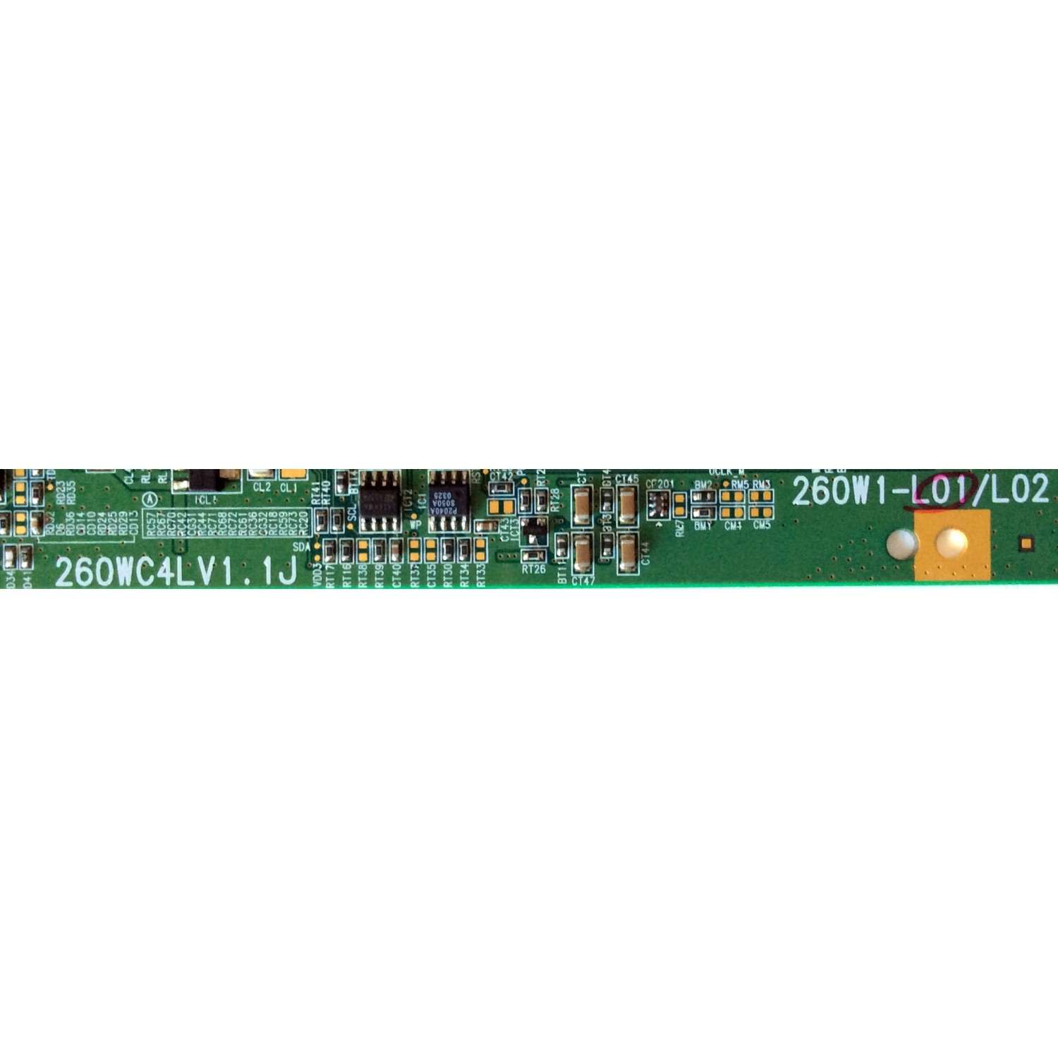 T-CON / TOSHIBA LJ94-00890A / 260WC4LV1.1J / 260W1-(L01)/L02 / MODELO 26HL83 / PANEL LTA260W1-L01	 - Imagen 2