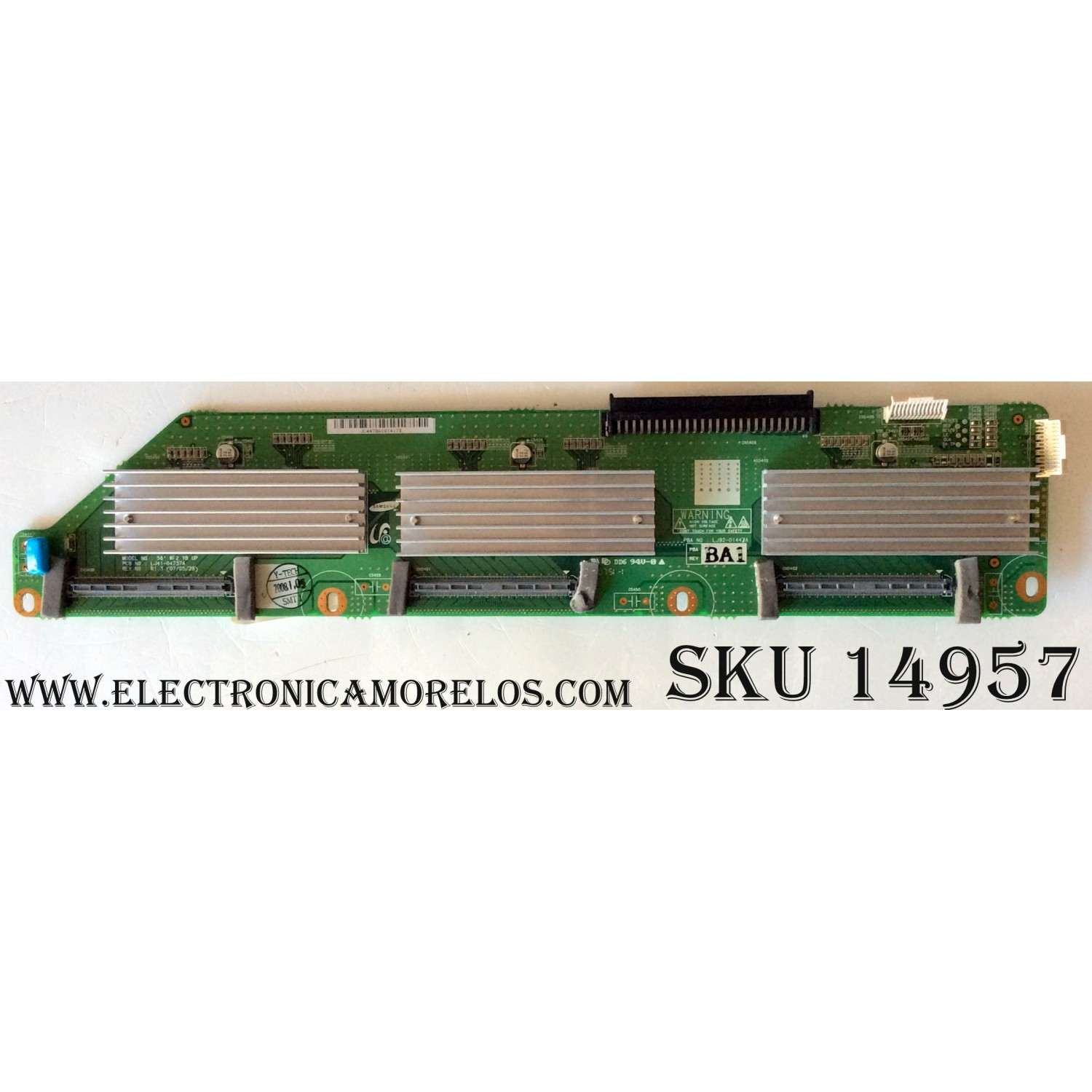 BUFFER / SAMSUNG BN96-05643B / LJ92-01447B / LJ41-04737A / 447BA1 / REV:R1.3 / PANEL S58FH-XB01 / MODELOS FPT5884X/XAA / FPT5894WX/XAA / PN58A550S1FXZA / PN58A650T1FXZA / PN58A760T1FXZA	