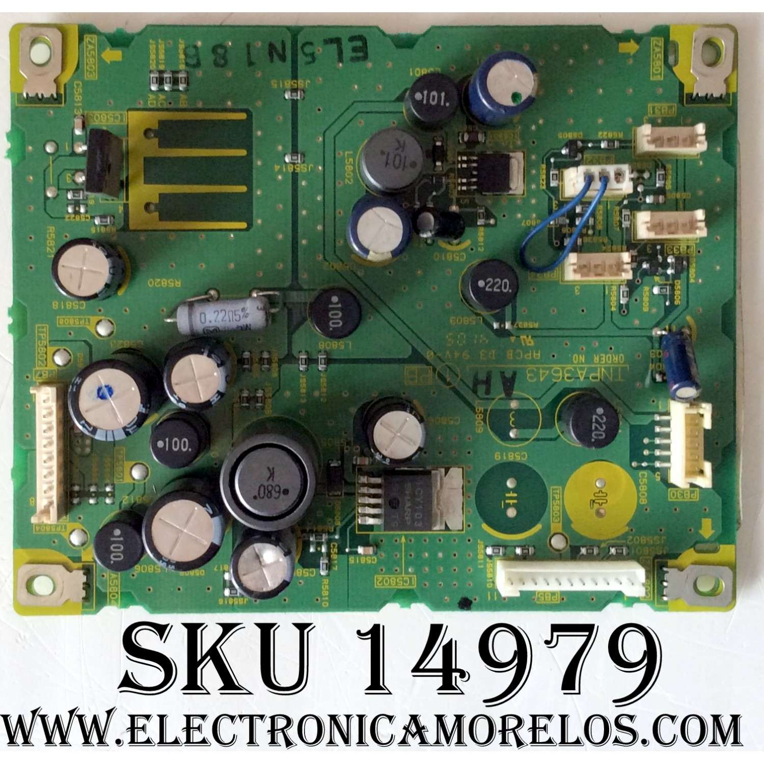 PLACA DE AUDIO / PANASONIC TNPA3643AH / EL5N18B / MODELO TH-42PX500U