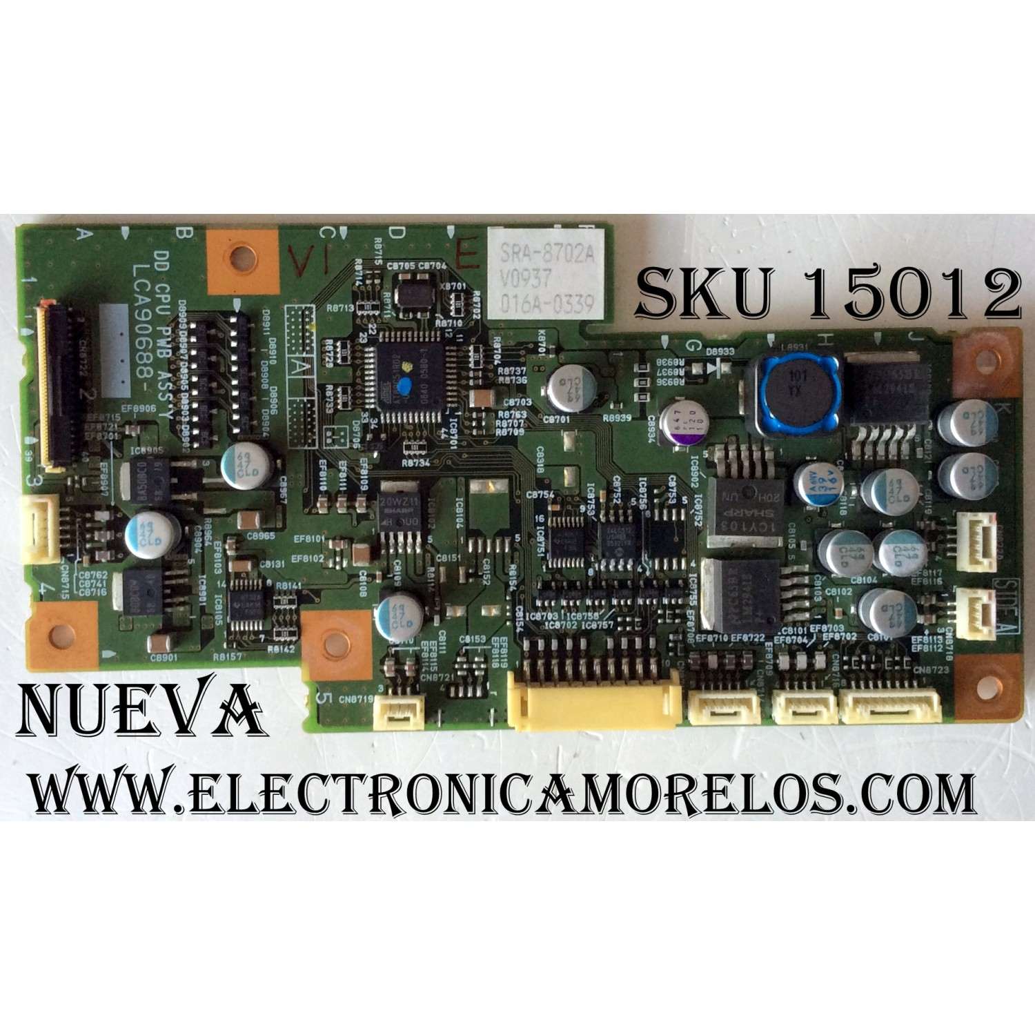TARJETA PARA TV DLP / LCA90688 / LCB90688-001B / 06Y39216411 / SRA-8702A / V0937 / 016A-0339
