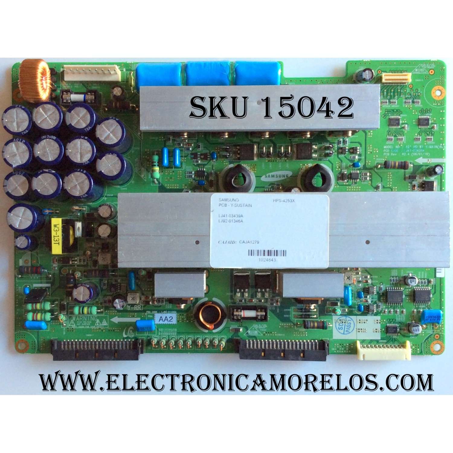 MAIN FUENTE PARA TV ELEMENT / NUMERO DE PARTE 21005562 / TP.MS3393A.PA671 / E17013-KK / B16128646-0A02665 / DISPLAY LC185TT7A 01 / MODELO ELEFW195	