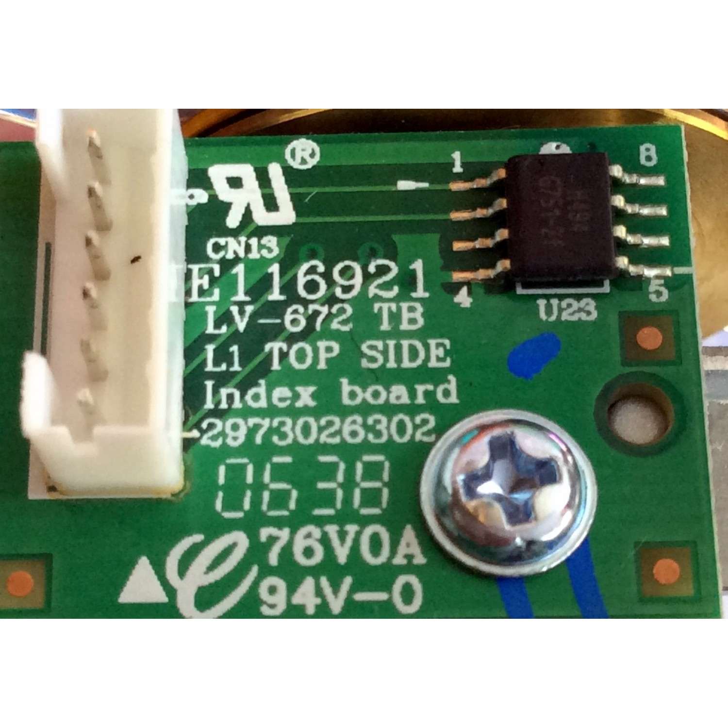 COLOR WHEEL / TOSHIBA 75005449 / OC-CW6BC-AC030 / 2973026302 / MODELOS 56HM195 / 56MX195 / 62HM195 / 72HM195 / 72MX195	 - Imagen 2