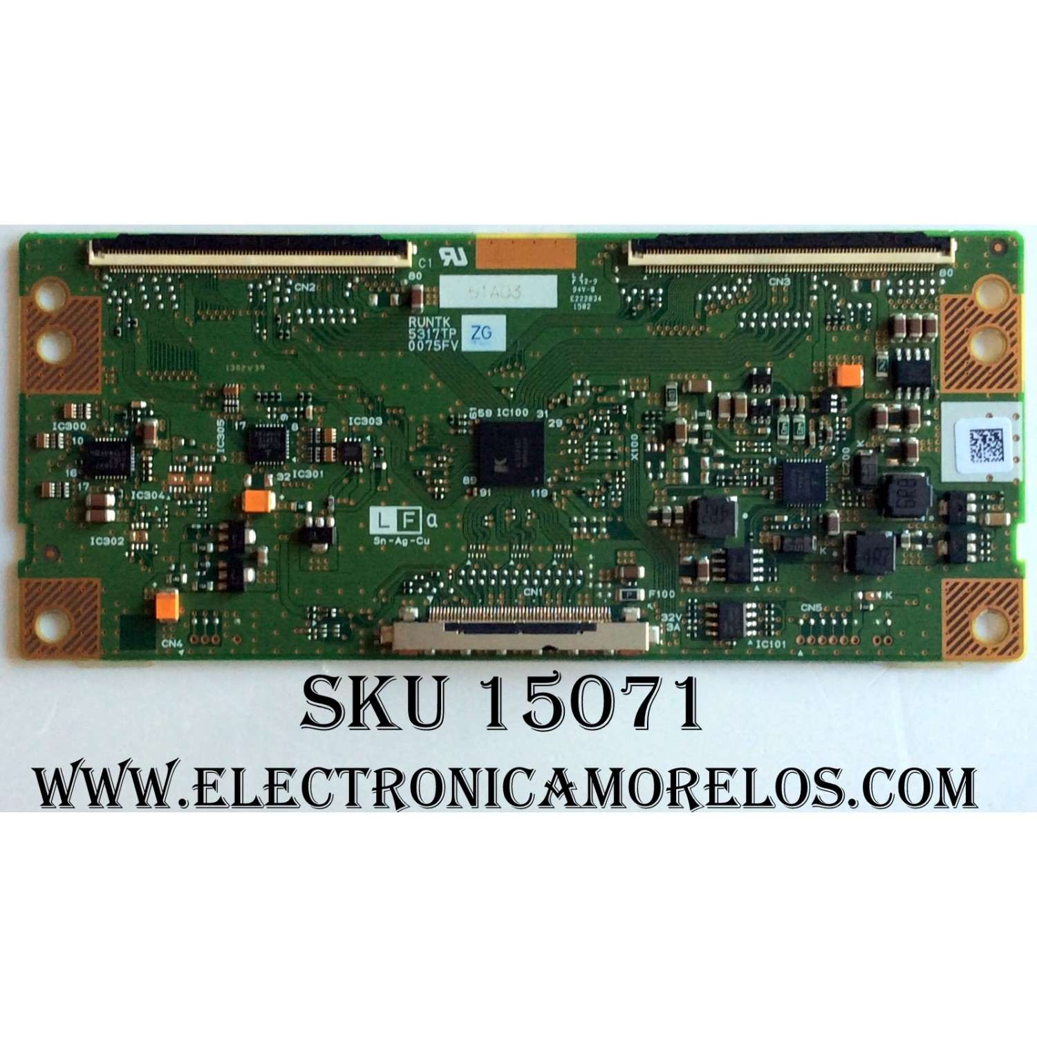 T-CON / RCA RUNTK5317TPZG / RUNTK5317TP / MODELO LRK40G45RQD 5518-DK40G45-C4	