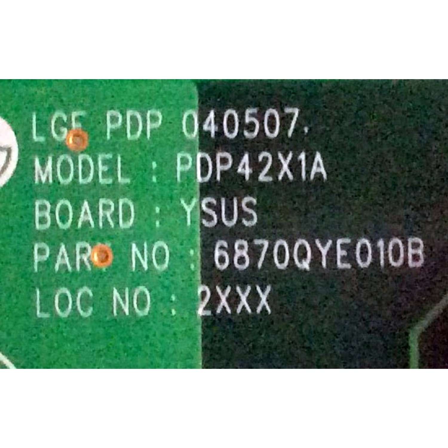 Y-SUS / TOSHIBA 6871QYH033A / 6870QYE010B / PANEL PDP42X10071 / MODELO 42HP84 - Imagen 2