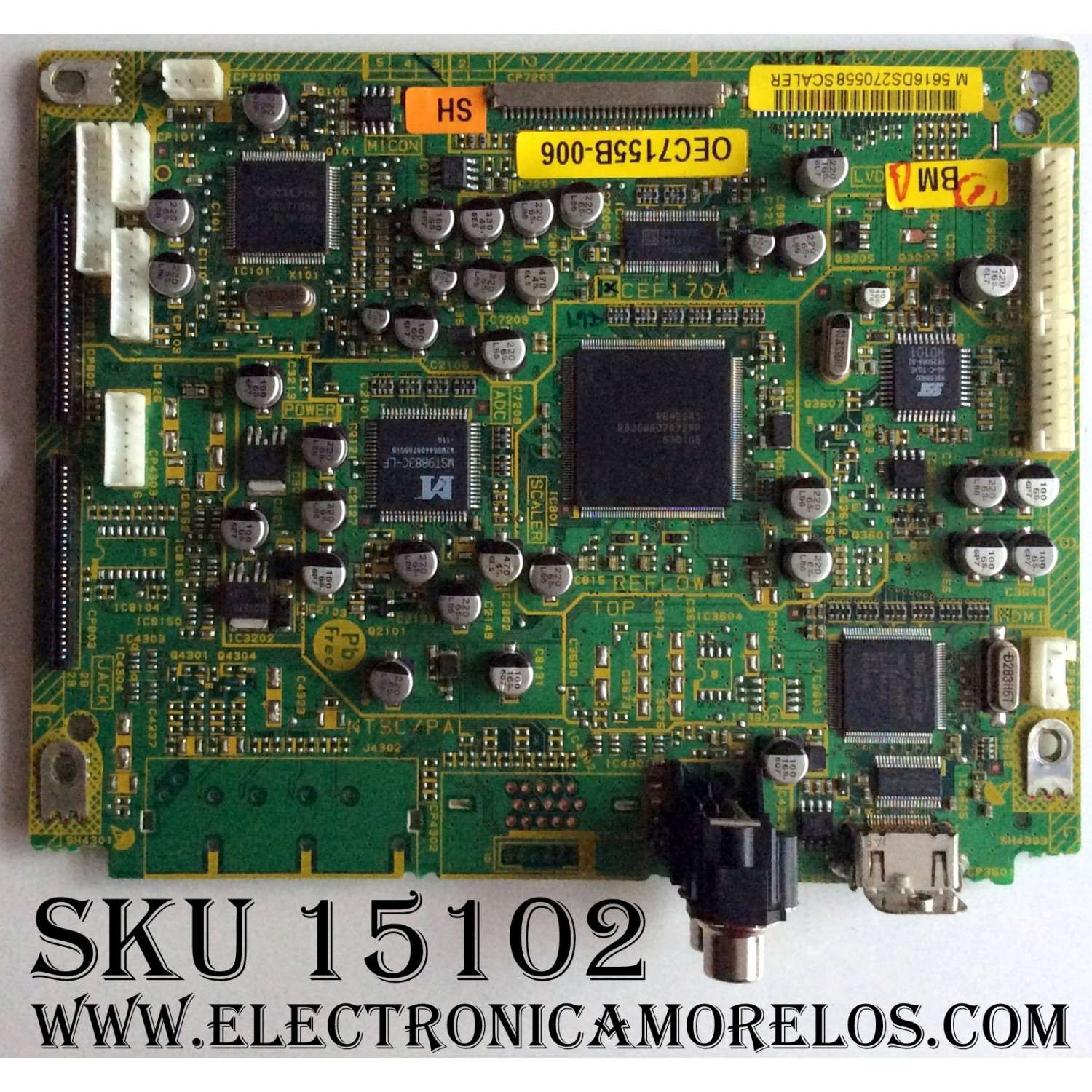 MAIN DIGITAL / SHARP OEC7155B-006  / A5X501GDS0 /  CEF170A / SUSTITUTA  A5X506GDS0 / MODELO LC-26DV10U / LC-26DV20U
