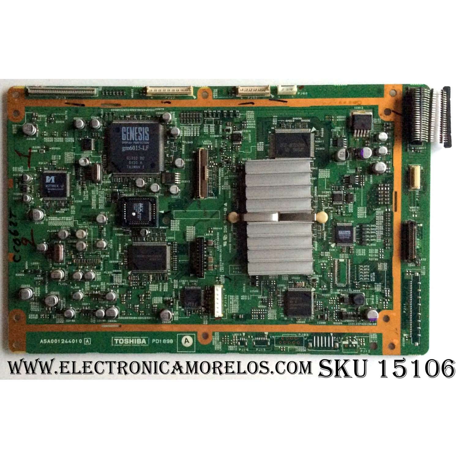 T-CON PARA TV HISENSE / NUMERO DE PARTE 307562 / RSAG7.820.11538/ROH / 313048 / TG21CS83X9 / PANEL HD550Y1U72-T0L2\GM\CKD3A\ROH / DISPLAY HV550QUB-F70 / MODELO 55A6GV 55A53FUV	