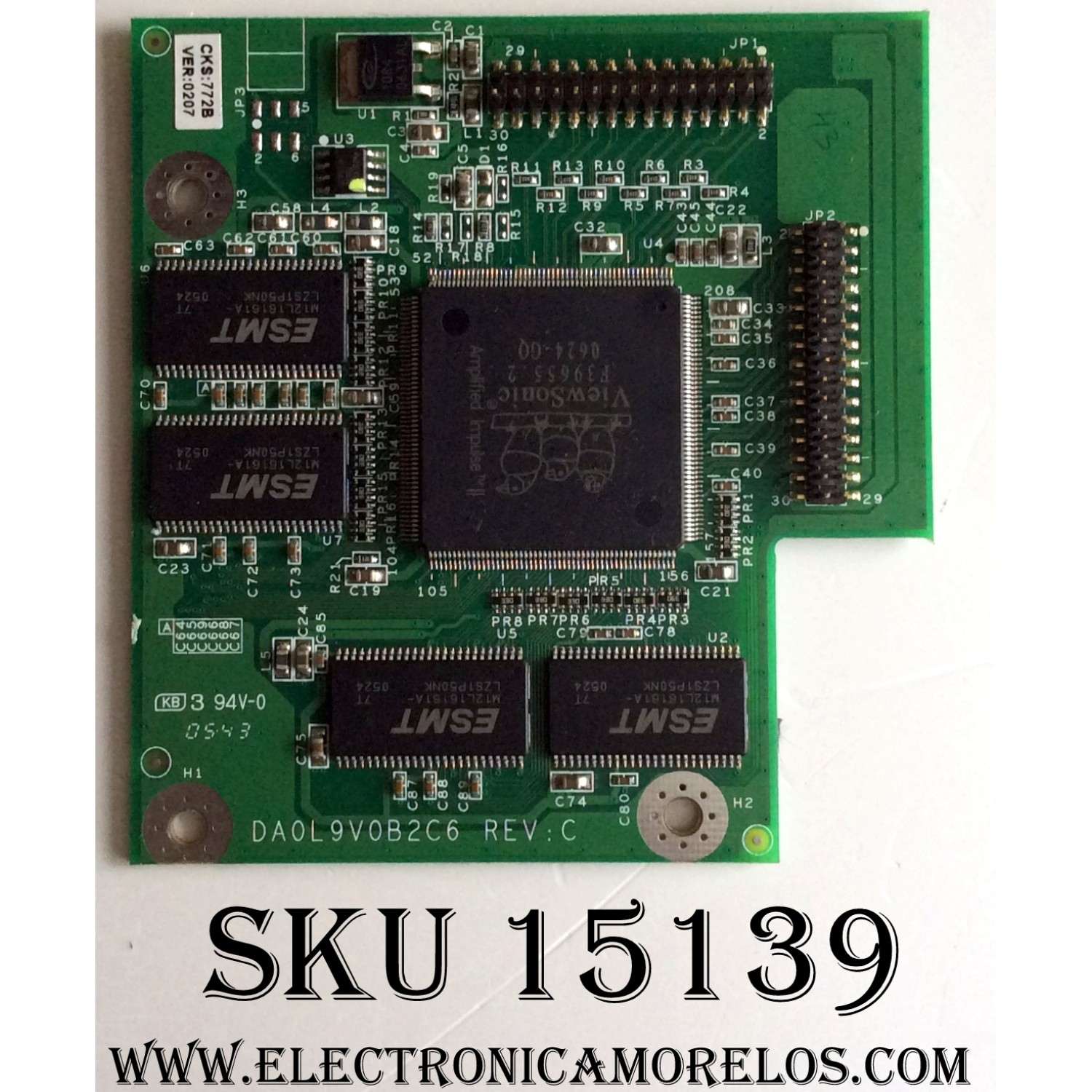 TARJETA INTERFASE / VIEWSONIC 22L9V00B0B3 / DA0L9V0B2C6 / MODELO VX2433WM