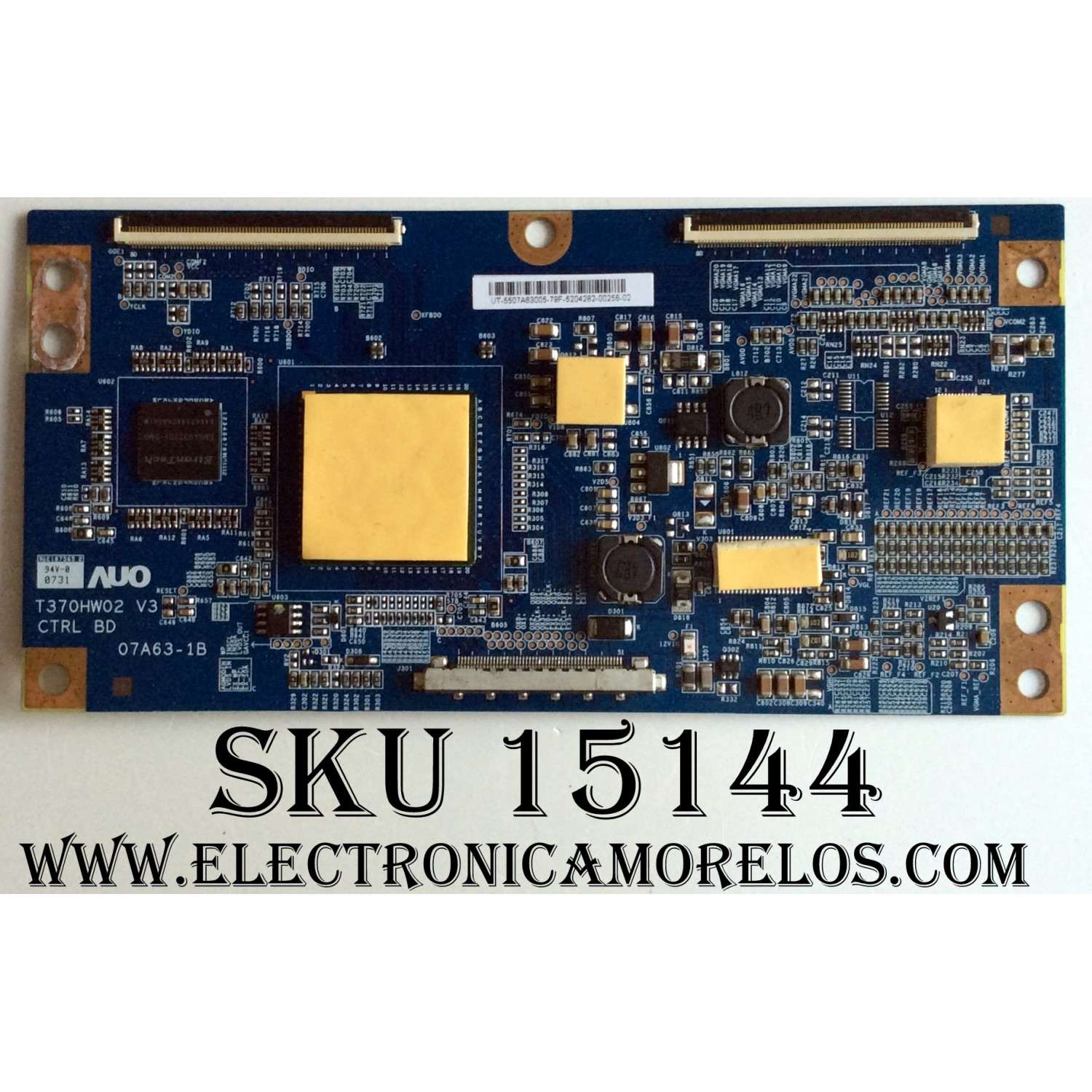 T-CON / AUO 55.07A63.005 / T370HW02 V3  / 07A63-1B / 5507A63005 /  MODELO T370HW02 