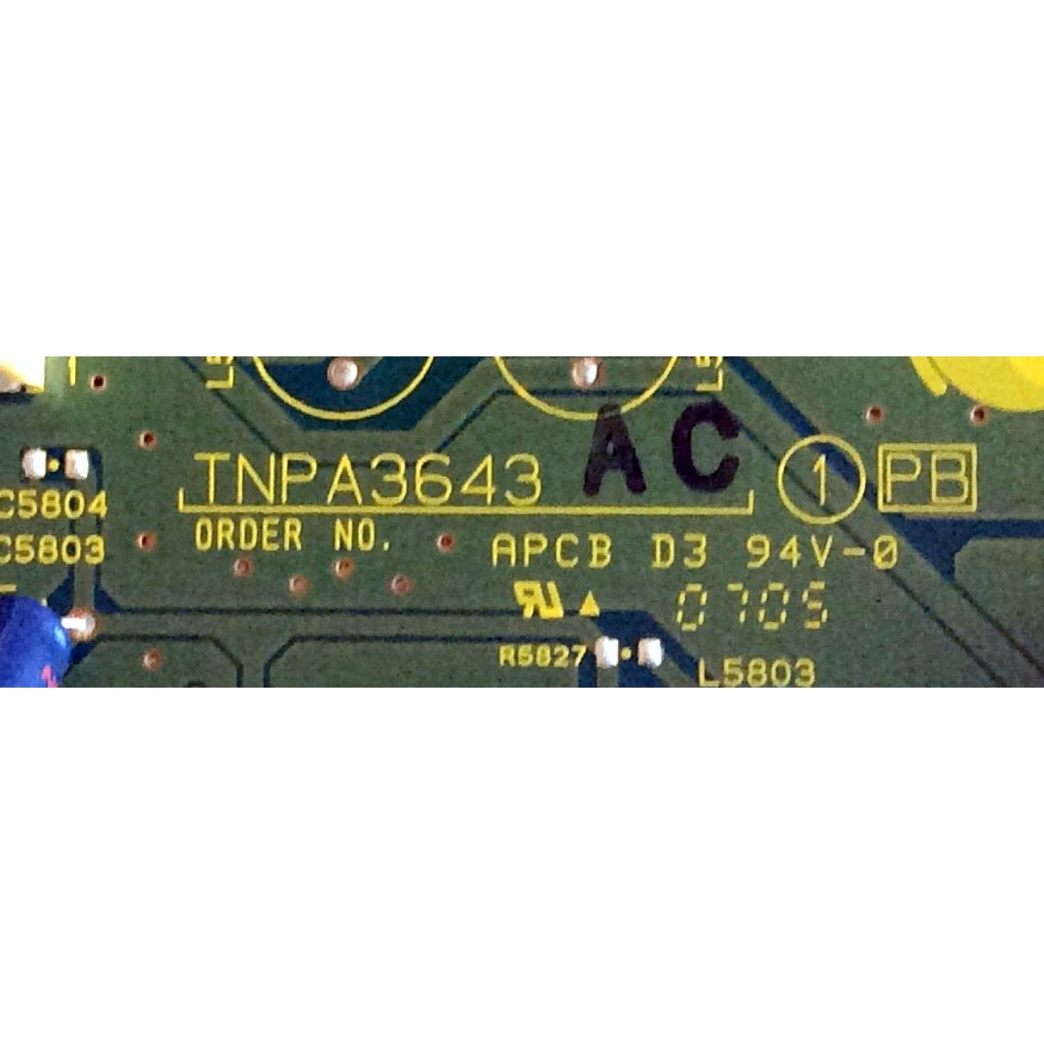 TARJETA CONTROLADORA / PANASONIC TNPA3643AC / TNPA3643 / EL5409B / MODELOS TH-37PX50U / TH-42PX50U / TH-50PM50U / TH-50PX50U / PANEL  MC106H30F8 / MC94H27F8 - Imagen 2