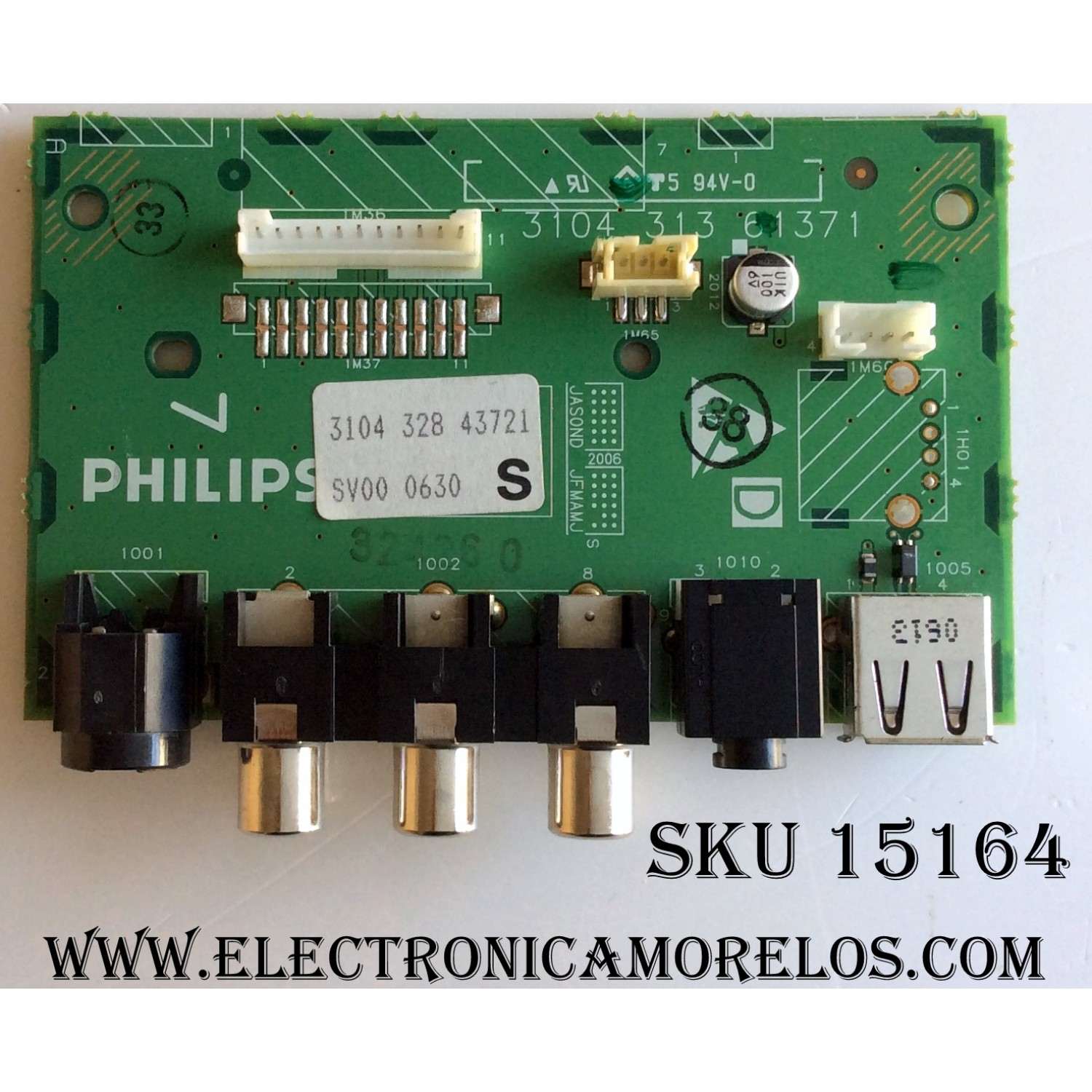 TARJETA DE A/V  / PHILIPS 3104 328 43721 / 310431361371 / MODELOS 50PF7321D/37 / 42PFL7421D/37 / 42PFL7321D/37 / 42PFL5421D/37 / 42PF7421D/37 / 42PF7321D/37 / 42PF5421D/37 / 42PF5321D/37 / 37PFL7321D/37 / 50MF231D/37	