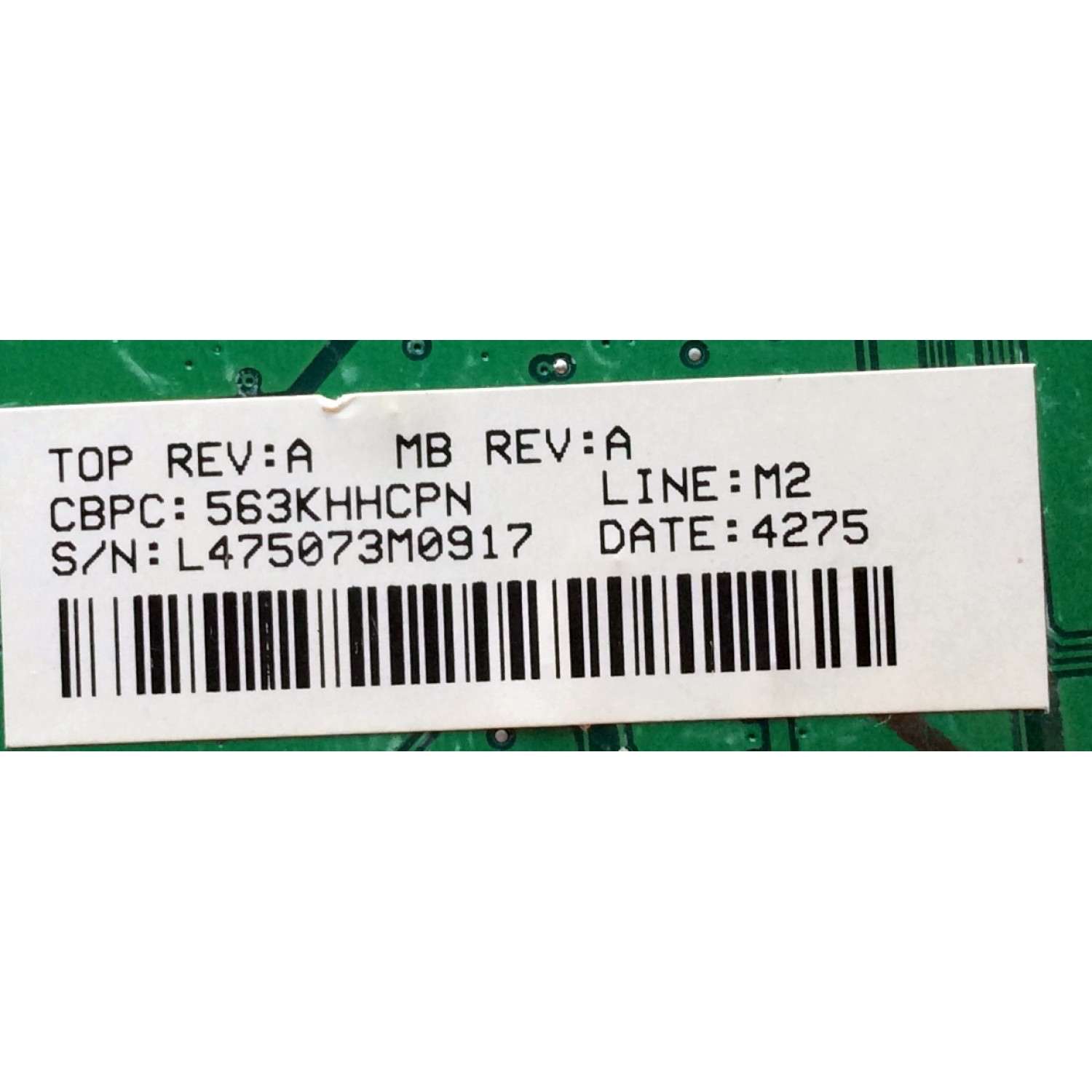 MAIN DIGITAL / CBPC563KHHCP / 715L1066-1A-ST / 563KHHCPN / REV:A	 - Imagen 4