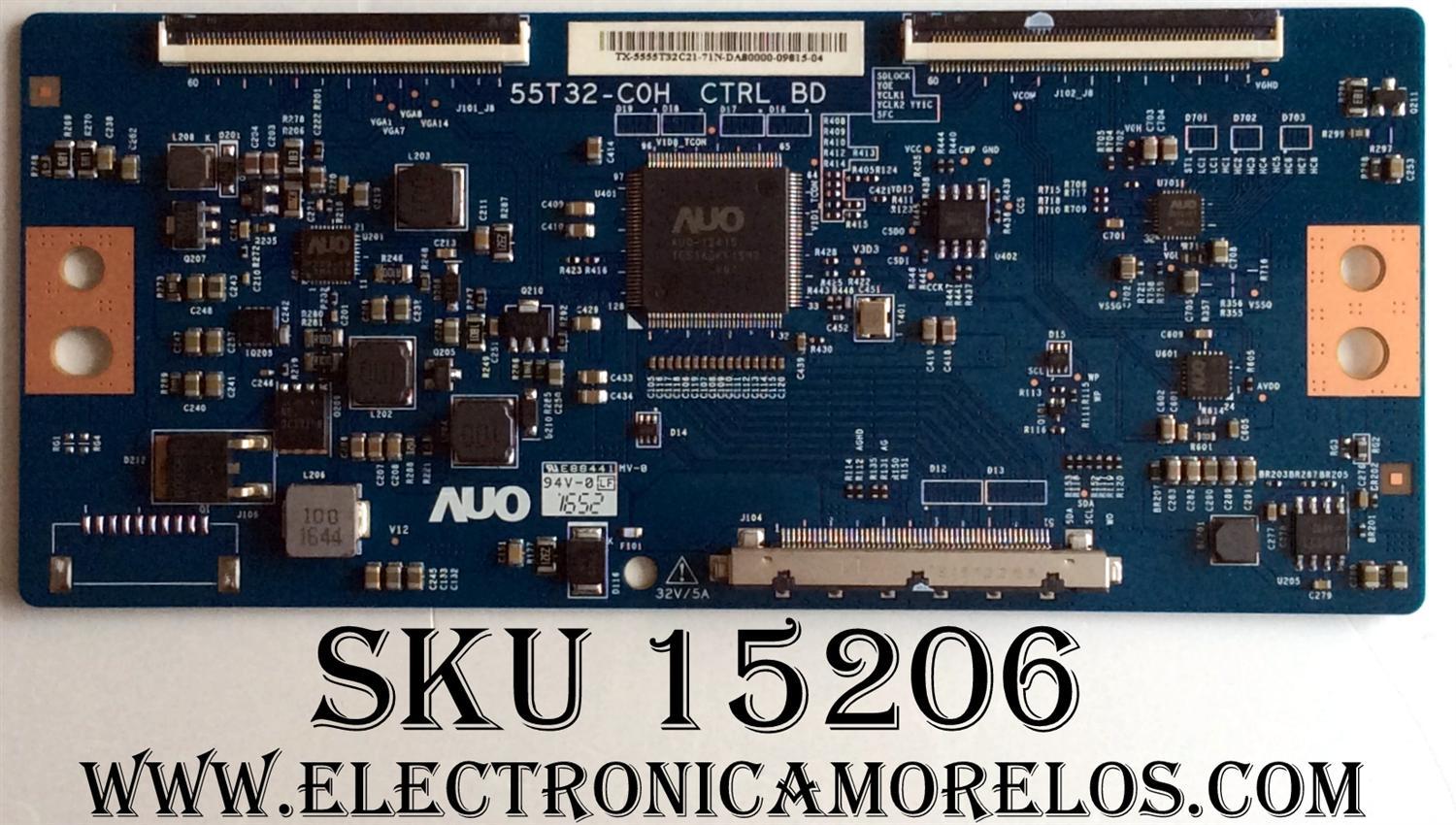 T-CON  / VIZIO 55.55T32.C21 / 5555T32C21 / 55T32-C0H / MODELO E55-E2 LWZ2VIAT	/ E55-E1 LTM7VIAT / PTV55174KILED