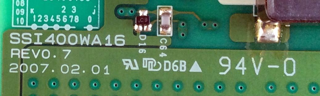 BACKLIGHT INVERTER / SAMSUNG LJ97-00998A / 998A / REV:7 / SSI400WA16 / PANEL LTA400WT-L17 / MODELOS ELDTW401 / PV40 / TLA-04011C / TLX-04011C / L40HD33DYX12 / L40HD33DYX14 / FWD-40LX2F  / MD30180A / SK-40H590D  - Imagen 2