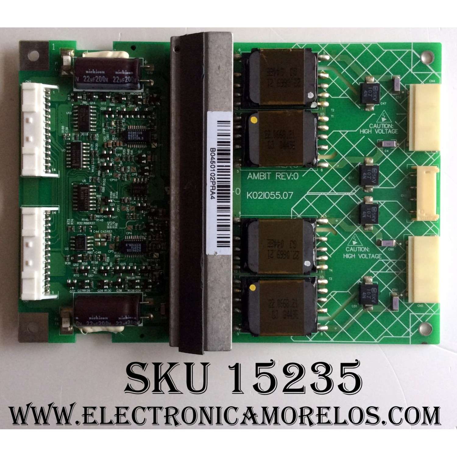 BACKLIGHT INVERTER / SAMSUNG K02I055.07 / 0423036-04 / PANEL LTA400W1-L02 / MODELO LTN406WX/XAA	