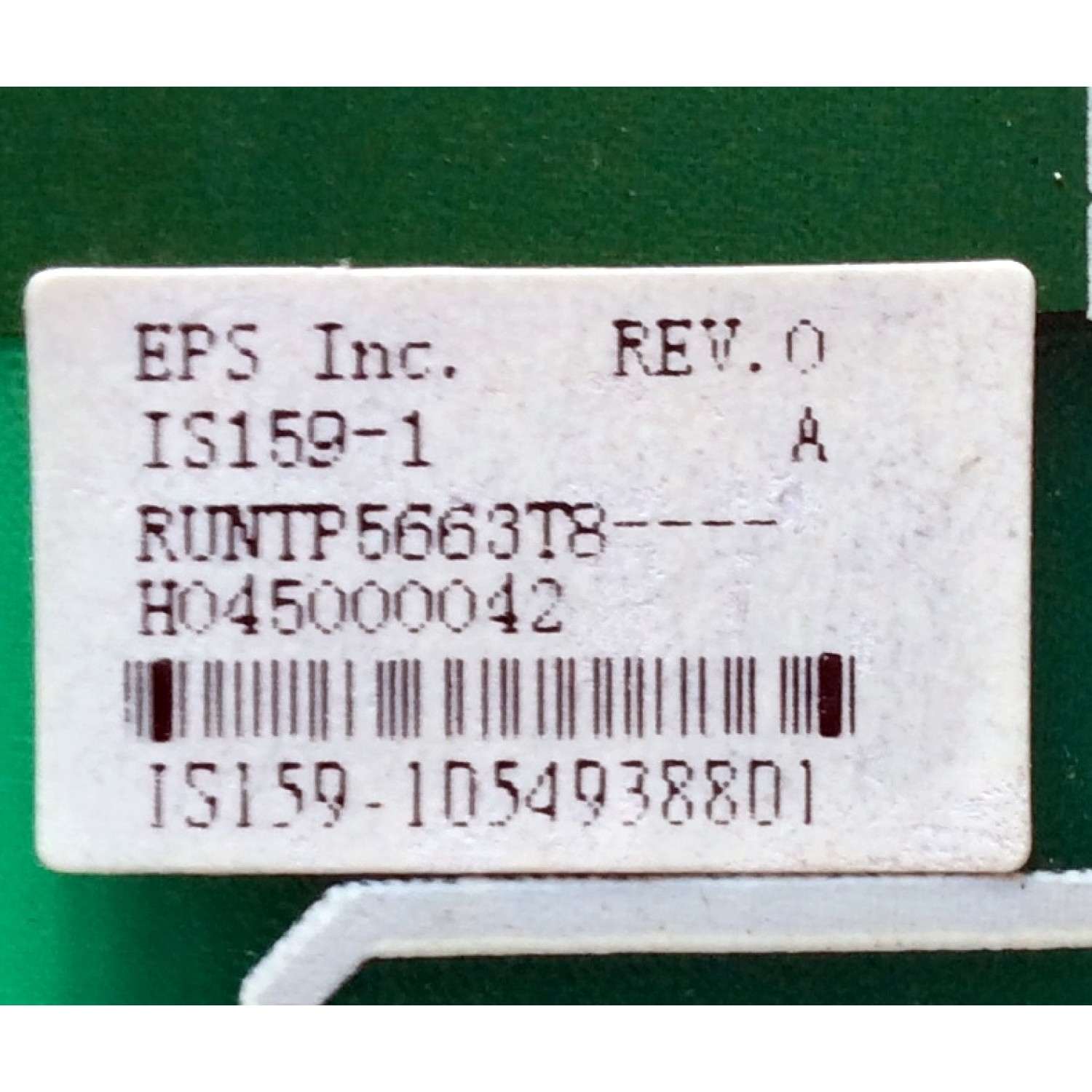 BACKLIGHT INVERTER / VIEWSONIC RUNTP5663T8 / IS159-1 / REV:4A /MODELO VP930B - Imagen 2