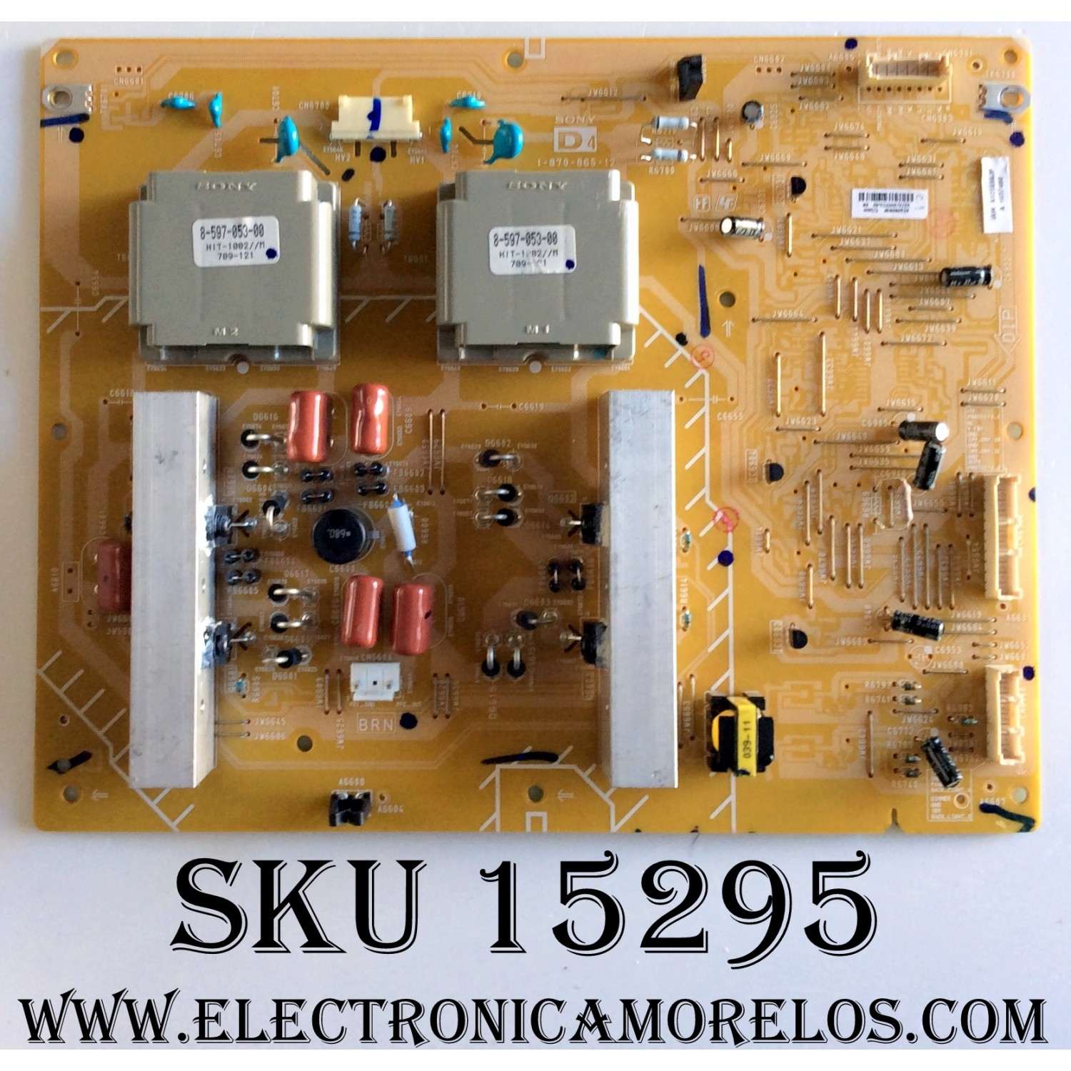 FUENTE DE PODER INVERSORA D4 / SONY A-1208-983-F / A1208983F / (A1208983F) / 1-870-865-12 / 1-870-865-11 / MODELOS KDL-52XBR2 / KDL-52XBR3 	