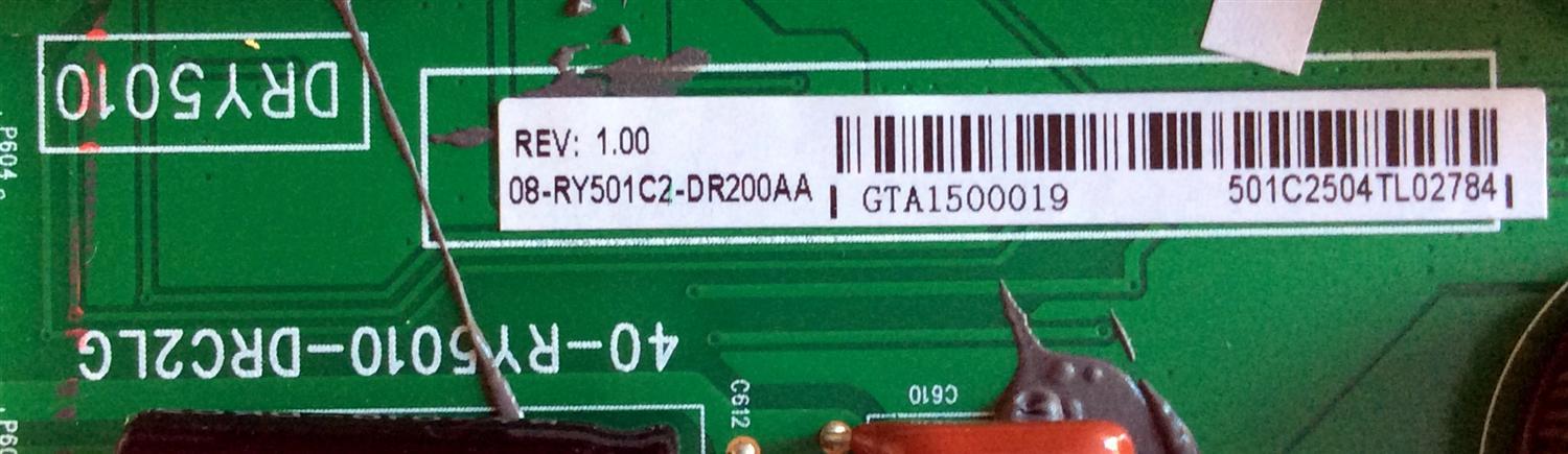 LED DRIVER / TCL 08-RY501C2-DR200AA / 40-RY5010-DRC2LG / DRY5010 / GTA1500019 / MODELO 55FS3700 55FS3700TAAA	 - Imagen 2