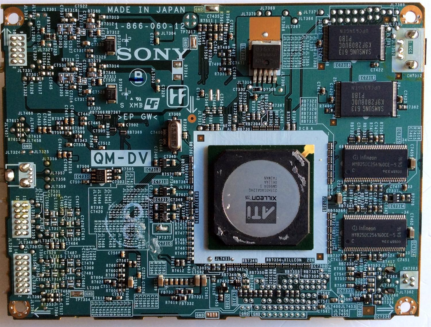 TARJETA QM-DV / SONY A-1086-778-C / 1-866-060-12 / MODELOS KDS-R50XBR1 / KDS-R60XBR1 - Imagen 2