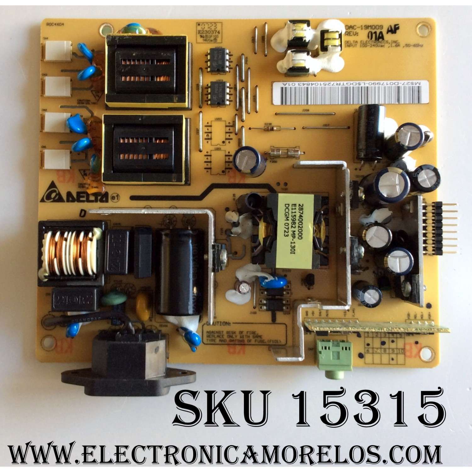 FUENTE / BACKLIGHT / WESTINGHOUSE 27-D017990 / DAC-19M009 / PANEL A220Z1-H01 / MODELO LCM-22W3