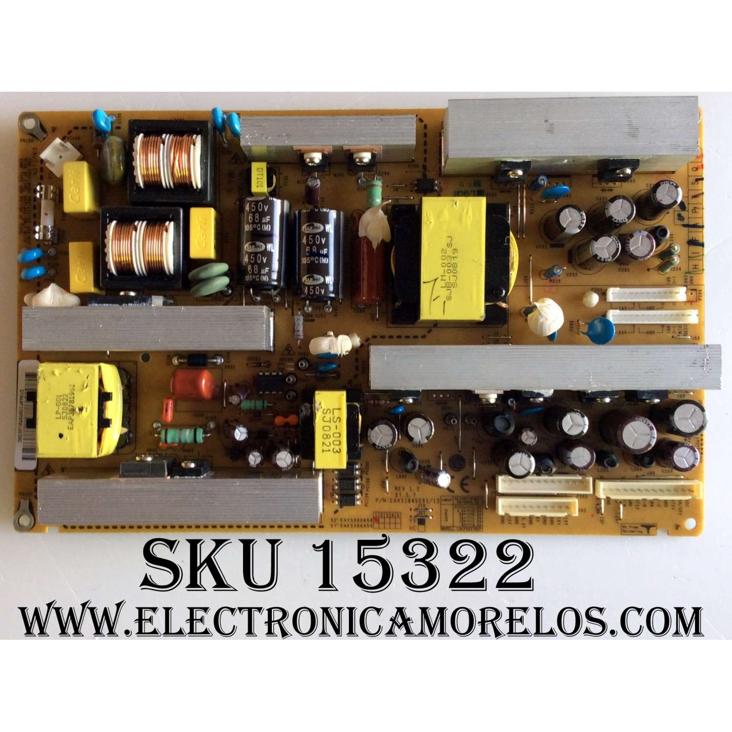 FUENTE DE PODER / LG EAY33058501 / EAX31845201 / 13 / LGLP3237HEP / 33058501 / EAY33058502 / MODELOS 32LG10 / 32LX50C / 32LX50CS / 32LB9D / 32LC7DC-UK / 32LX50CS-UA / 32LB4DS-UA / 32LC7DC-UB / 32LC5DCB / 32LC7D-UK AUSTLJM