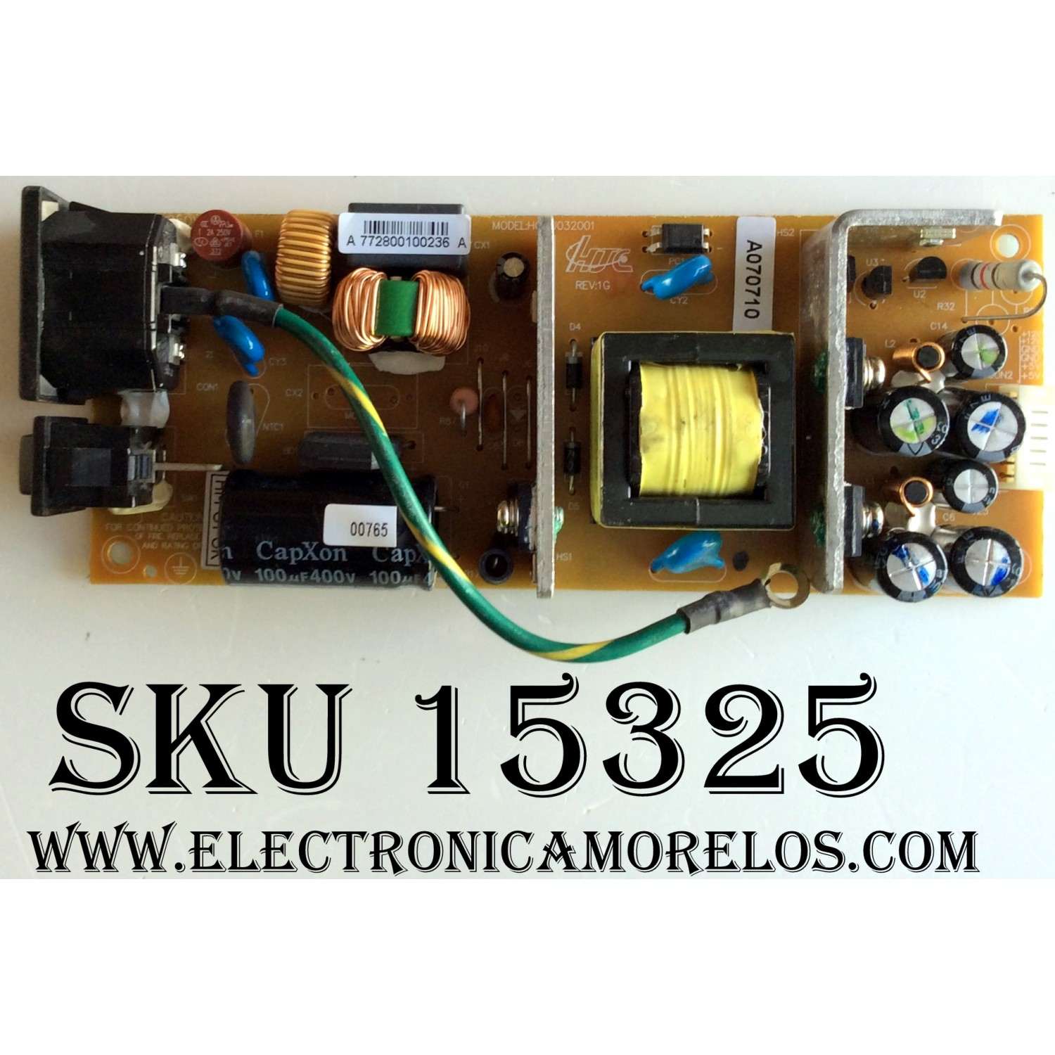 FUENTE DE PODER PARA TV WESTINGHOUSE / NUMERO DE PARTE PSA100D-1MF 600B-2 /  PS-100P-A-0056 / 99A31AL / PSA100D-1MF / 10001054669 / PANEL C430Y19-5C / DISPLAY V430DJ1-Q01 REV.D2B / MODELOS WR43UX4210 / RTRU4327-B-US