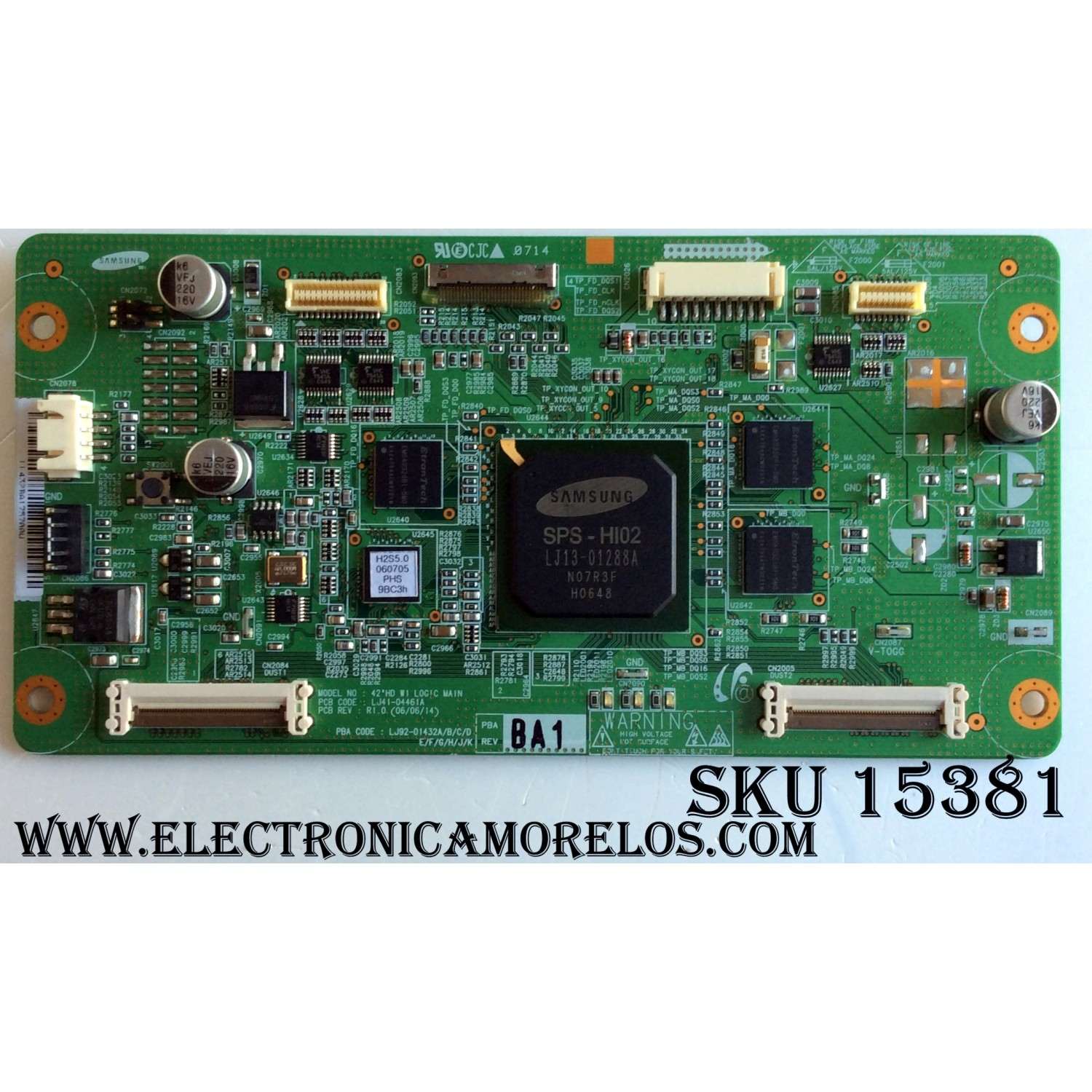 MAIN LOGICA / LJ92-01432B / LJ41-04461A / 996500042145 /  PANEL S42AX-YB02 / MODELOS  42PF9431D / 42HF7444T / 27 / 42PFL5332D / 37 / 42PF7320A / 37 / 42HF7544R / 27 / 50PFP5332D / 37 / 42PFP5332D / 37 / 42PF9631D / 37 /42PF7321D / 37 / 42PF5321D / 37
