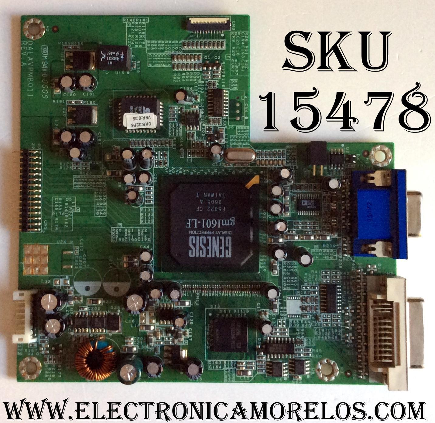 MAIN DIGITAL / VIEWSONIC 21LAVPMB003 / DALAVPMB011 / PANEL LTM213U6-L01 / MODELO VP2130B VS10773