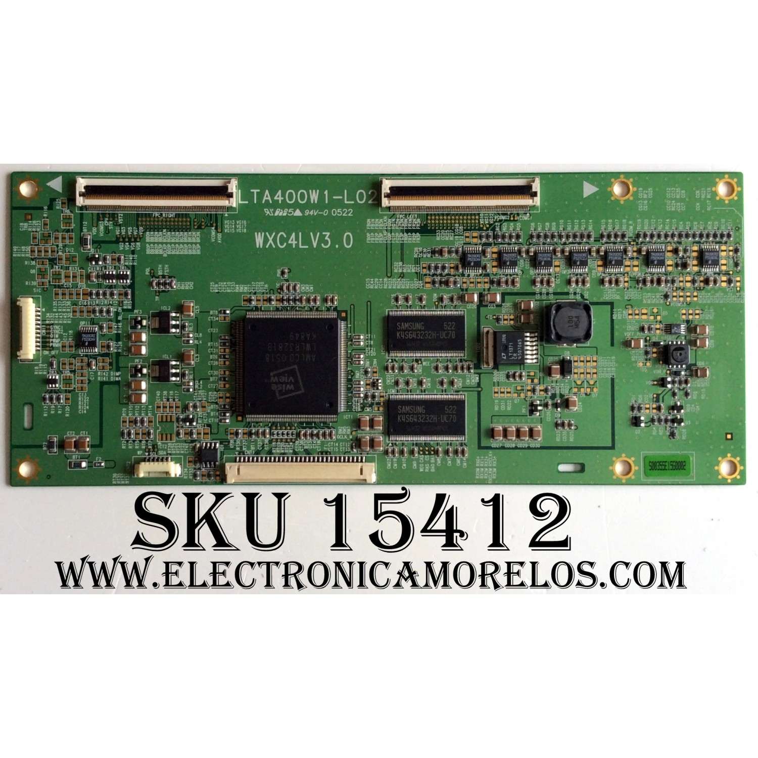 T-CON / KORTEK LJ94-00355E / LTA400W1-L02 / WXC4LV3.0 / PANEL LTA400W1-L01 / MODELO KT-LS40W1	