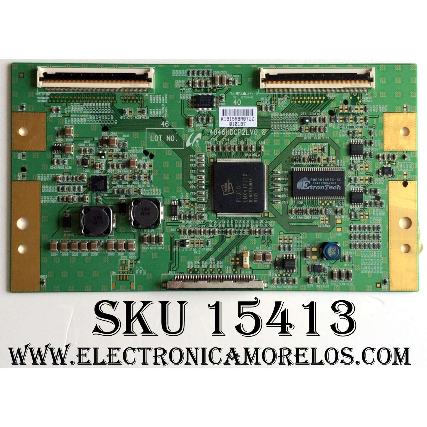T-CON / SAMSUNG BN81-01307A / LJ94-01915R / 4046HDCP2LV0.6 / SUSTITUTAS LJ94-01915M / LJ94-01987J / PANEL´S LTA400WT-L09 / LTA400WT-L17 / LTA400WT-L01 / MODELOS TLA-04011C  / L40HD33DYX14 / LS40BHYNB / XAA / LE40R88BDX / XEE / LNT4042HX / XAC SQ10	