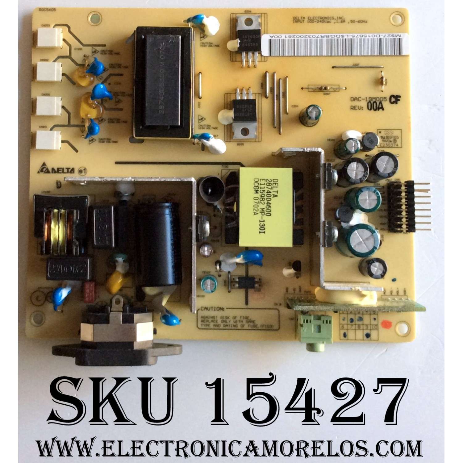 FUENTE / BACKLIGHT / VIEWSONIC 27-D015675 / DAC-19M005 / 2995302800 /MODELO VG2021M